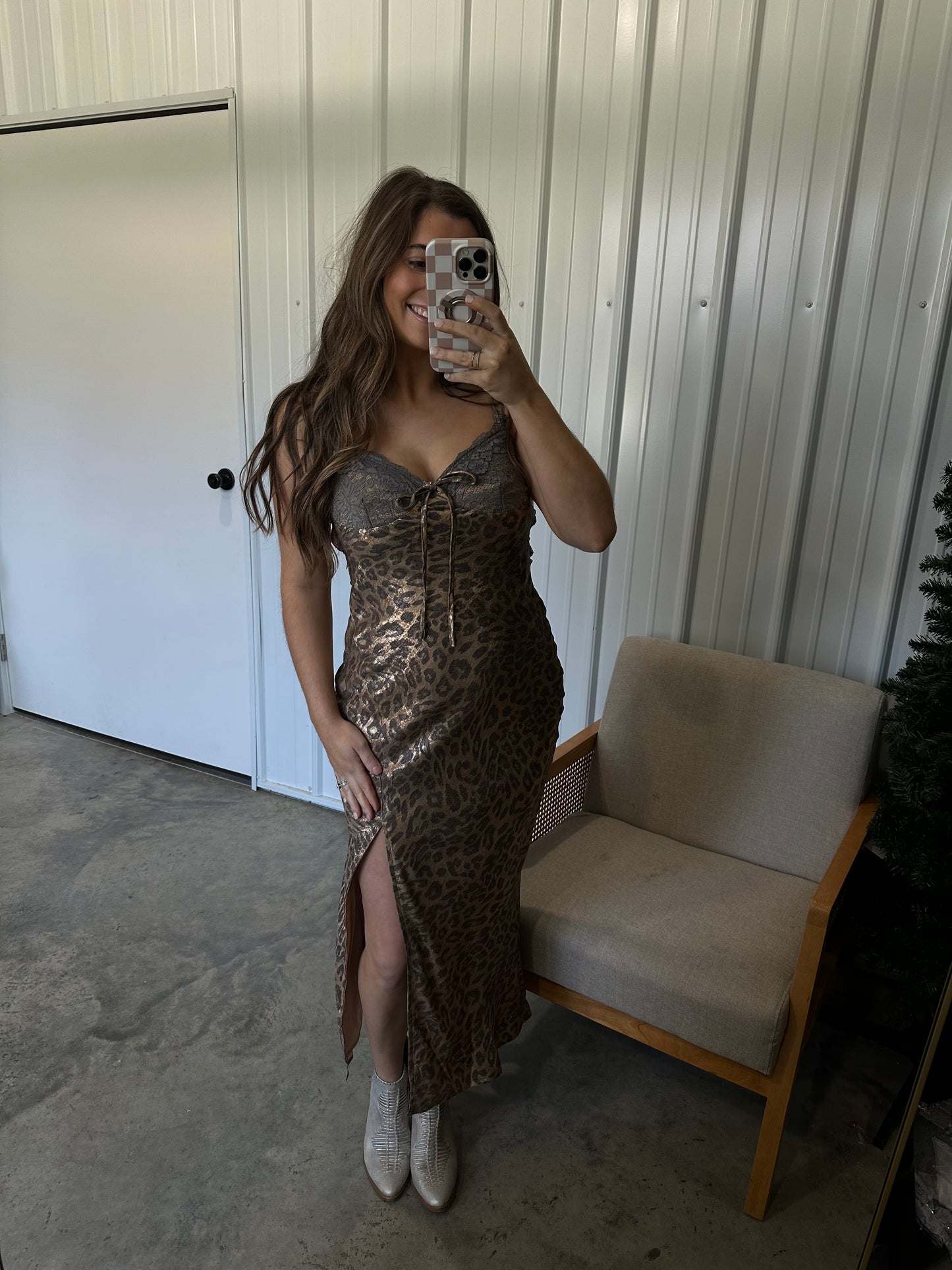 Lexi Leopard Print Slip Dress