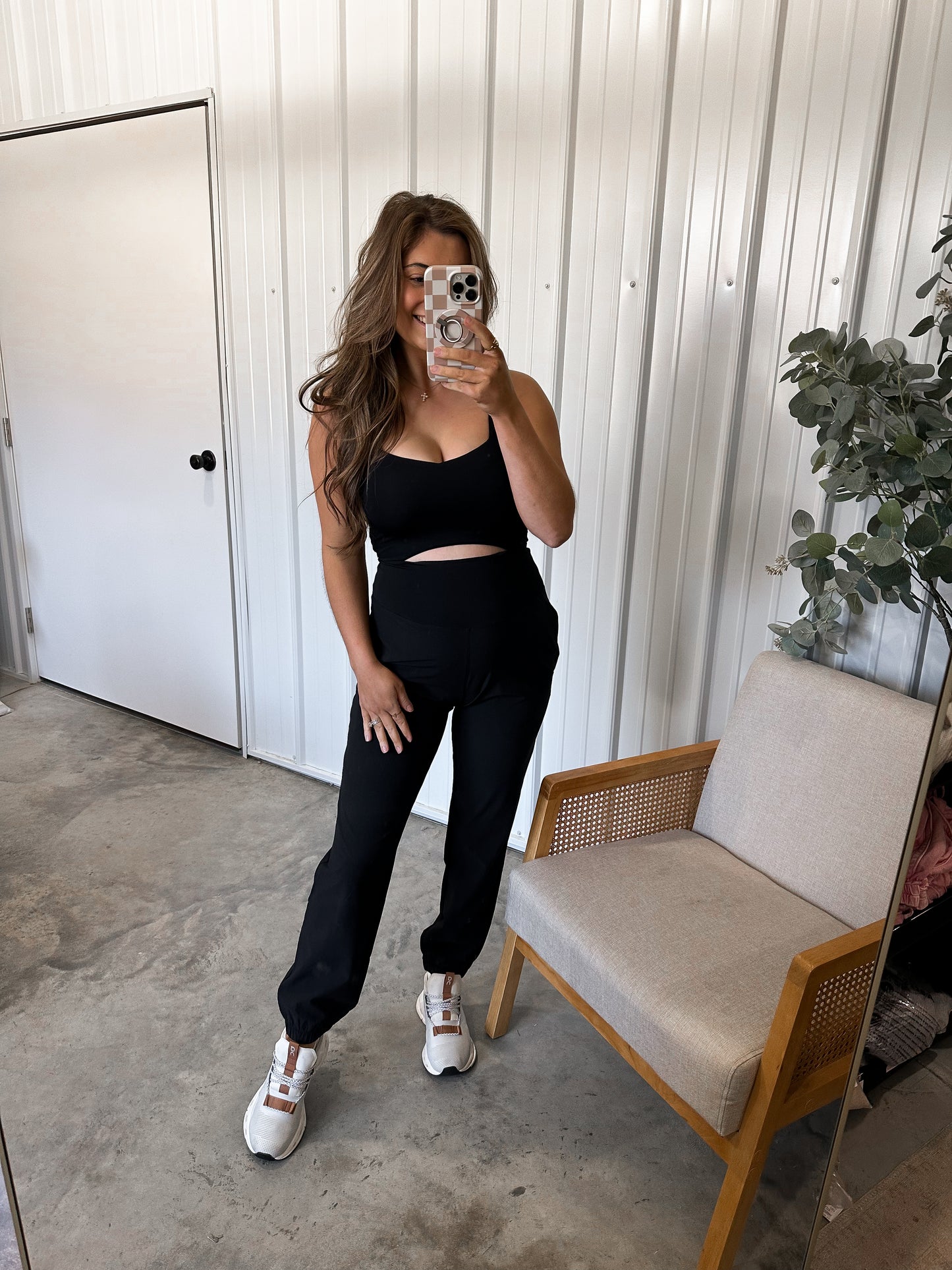 Keyhole Cut Out Active Jumpsuit - 2 colors