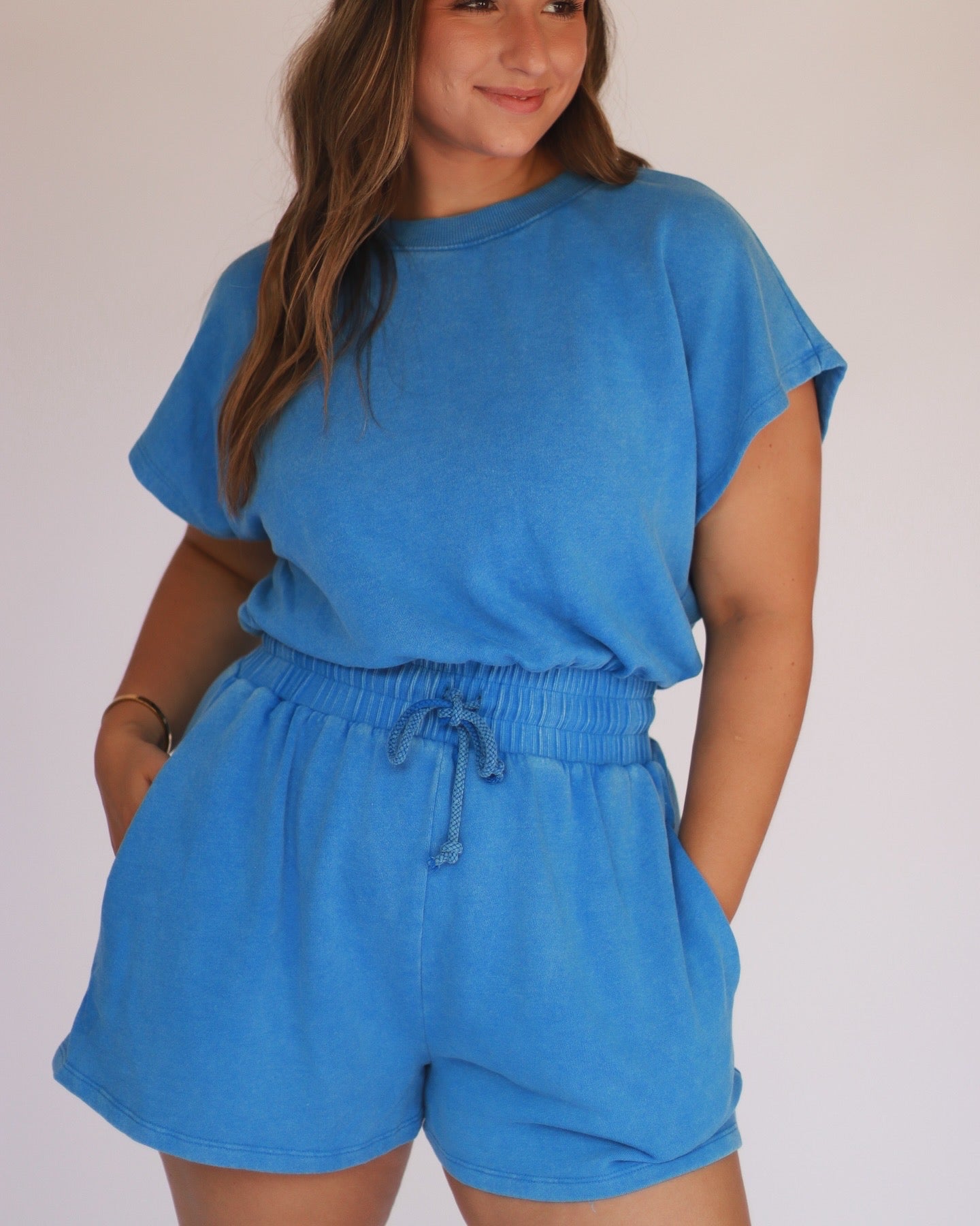 Grab n Go Romper - Royal Blue