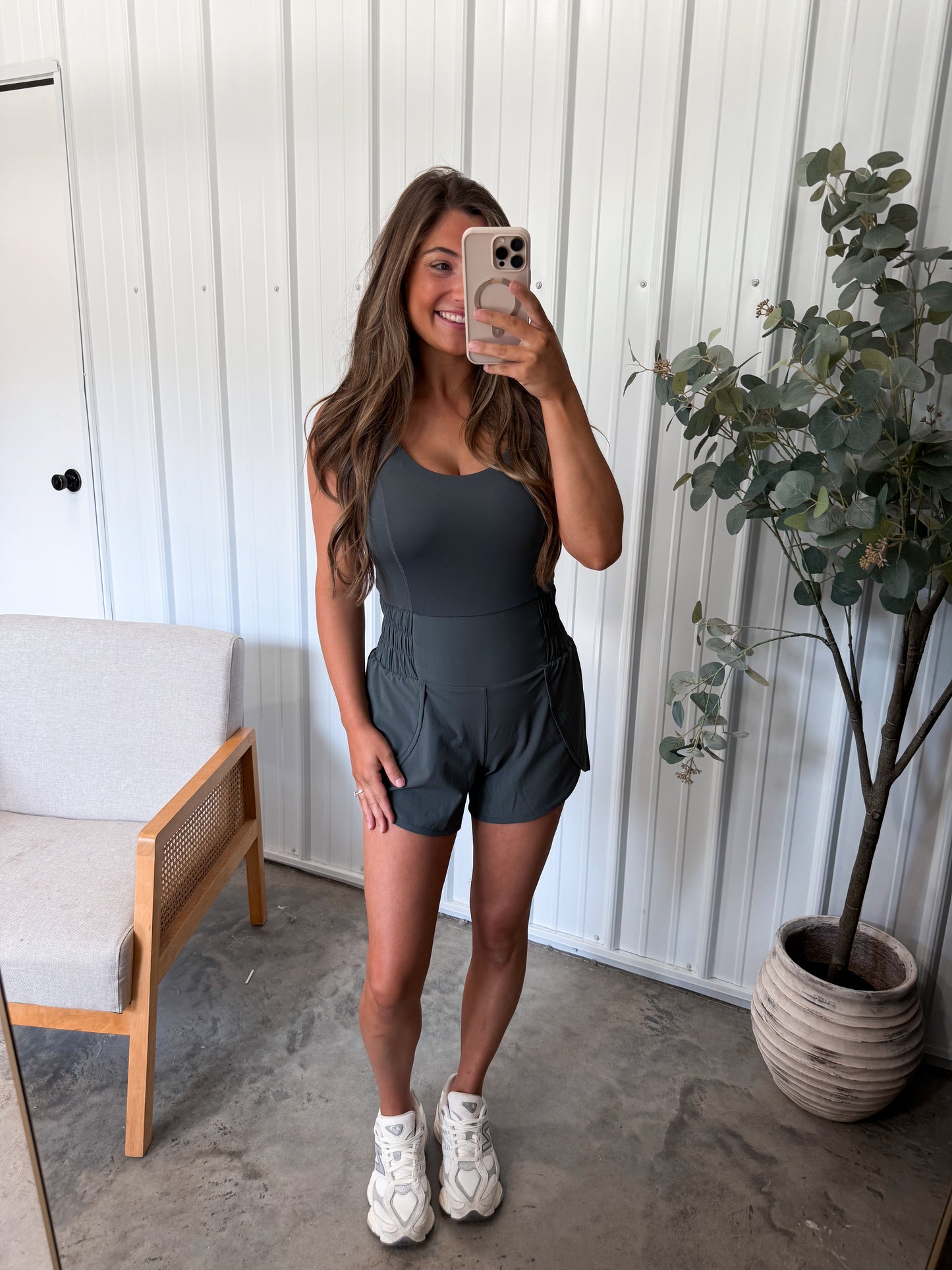 Active Woven Shortsie- Urban Grey