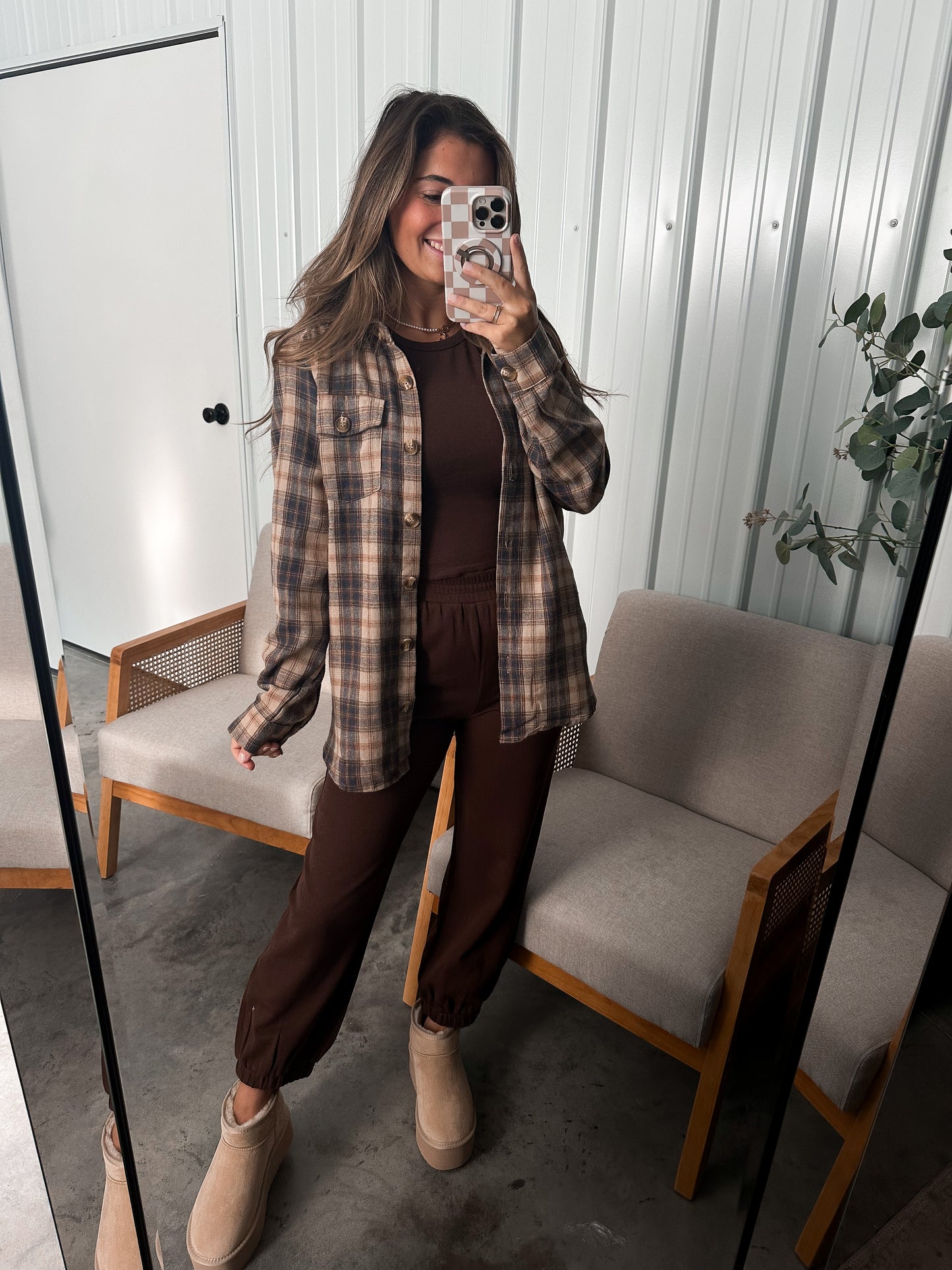 Brady Flannel - Mocha *restock