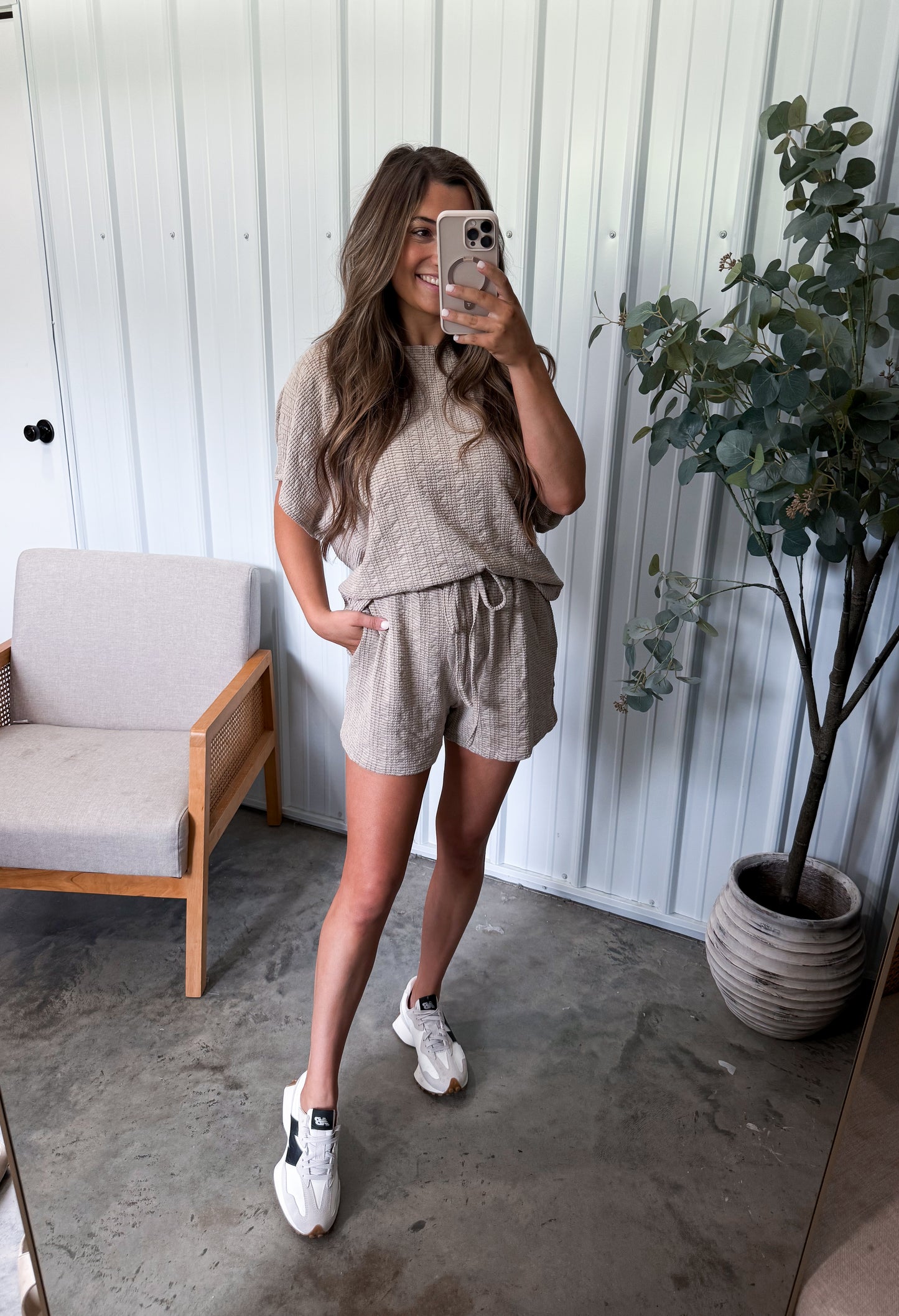 Florence Textured Set- Taupe