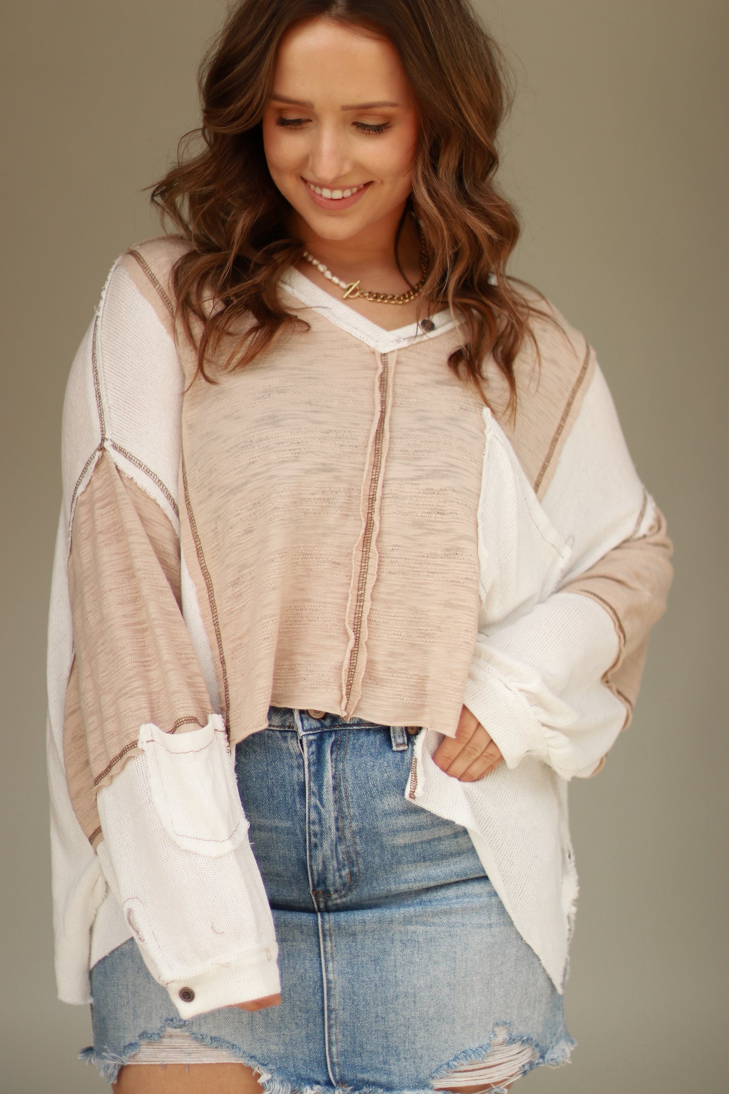 Audrey Pullover- Neutral