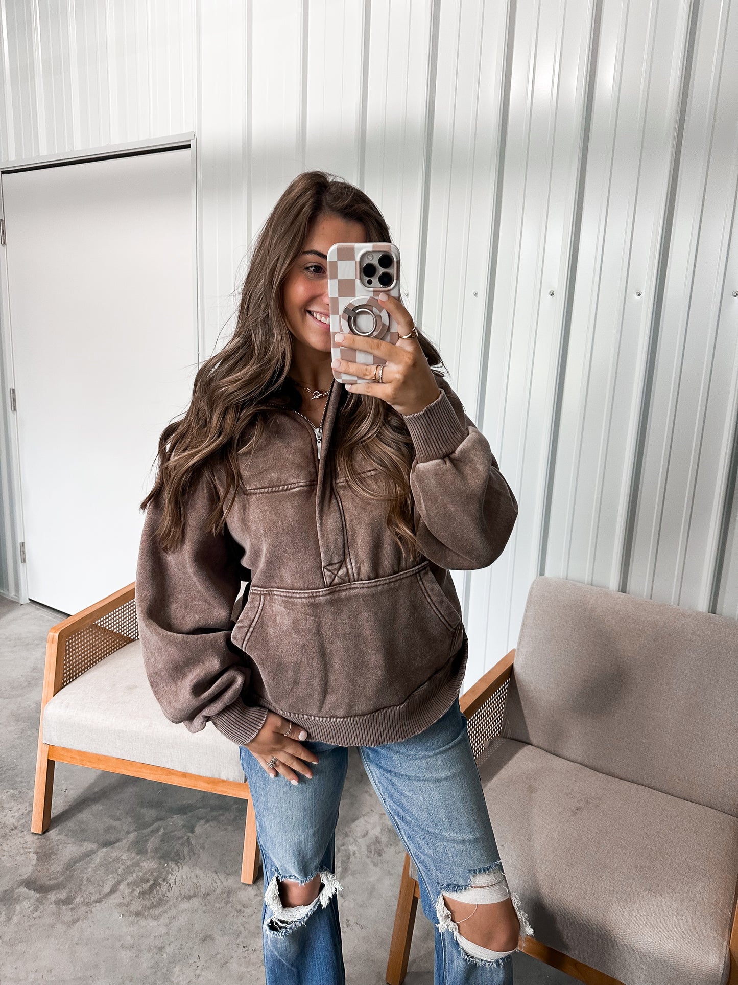 Harper Hoodie- Mocha