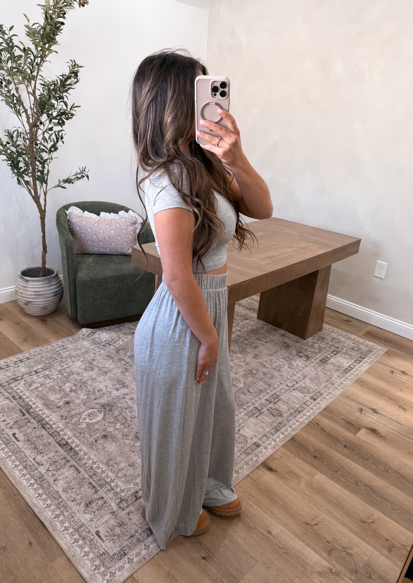 The Denali Set- heather grey