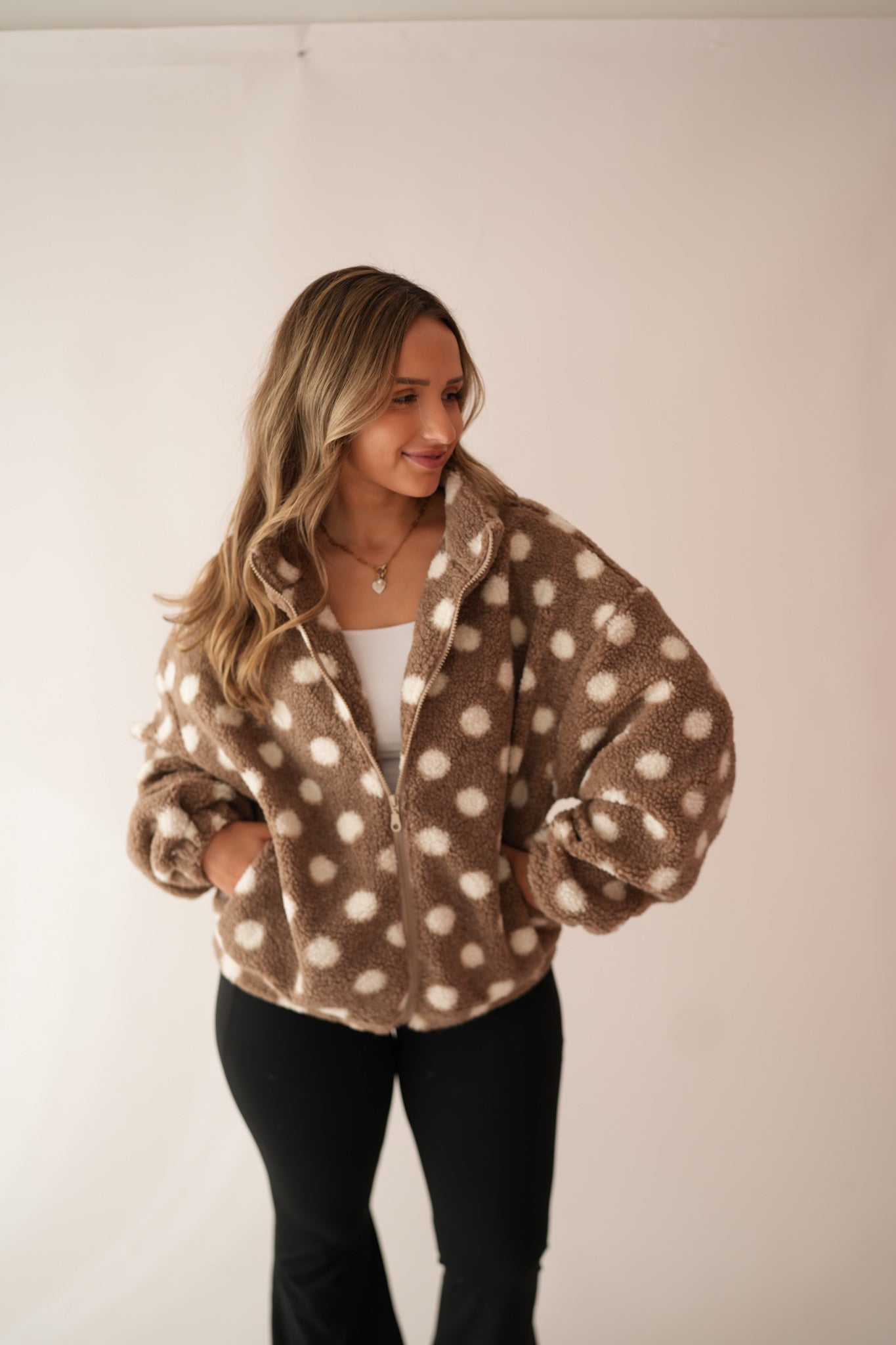 Kenya Polka Dot Teddy Jacket