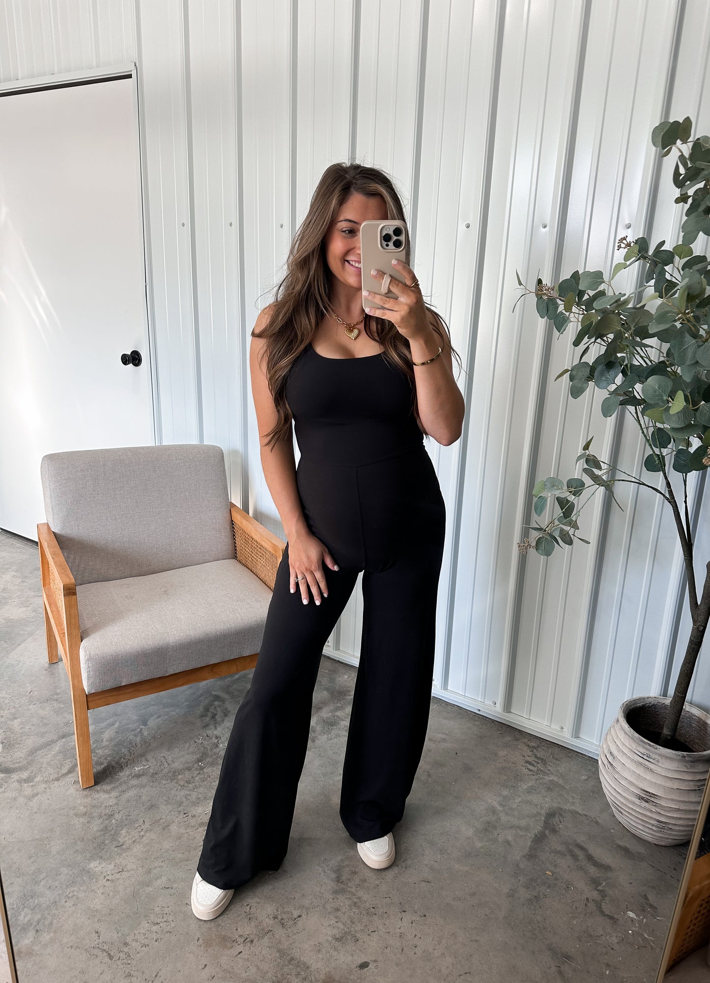 Butterluxe Wide Leg Jumpsuit- Black