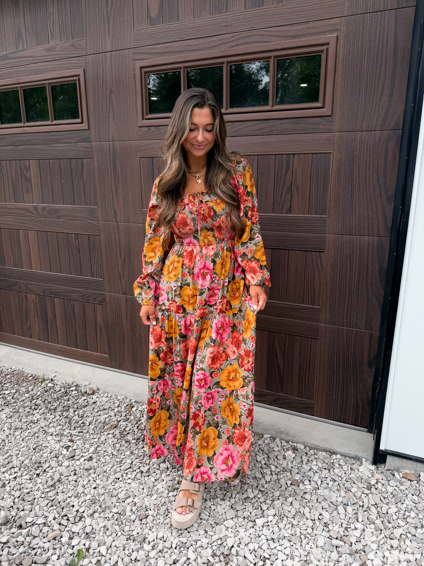 Hazel Smocked Maxi Dress