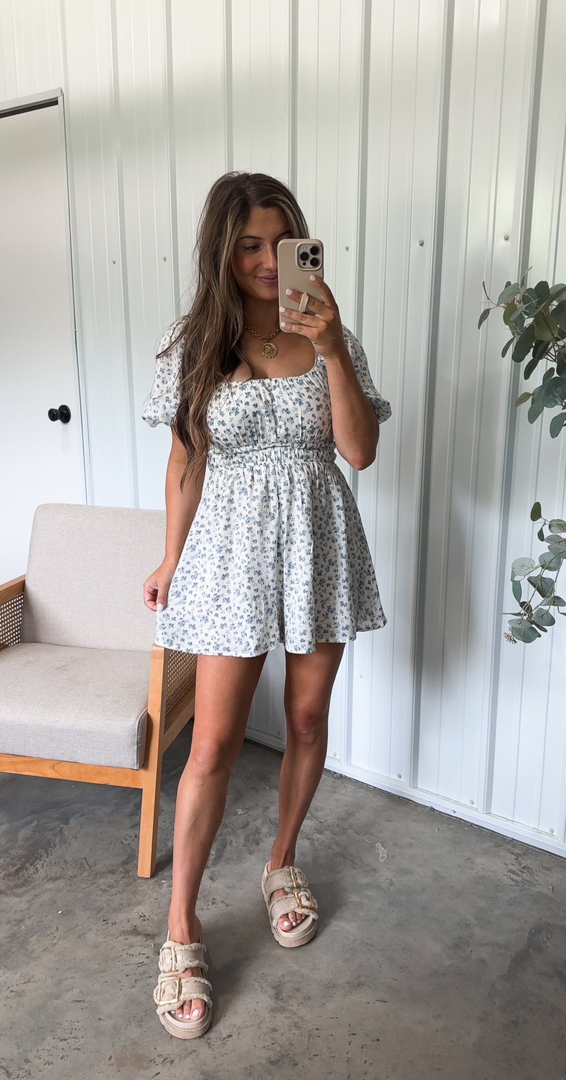 Blueberry Daisy Romper