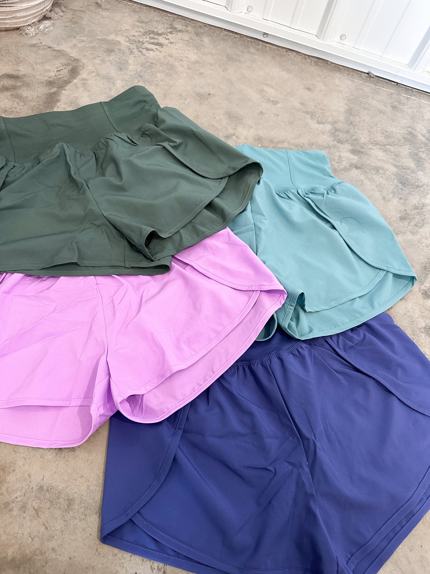 Live Freely Athletic Shorts- *indigo*