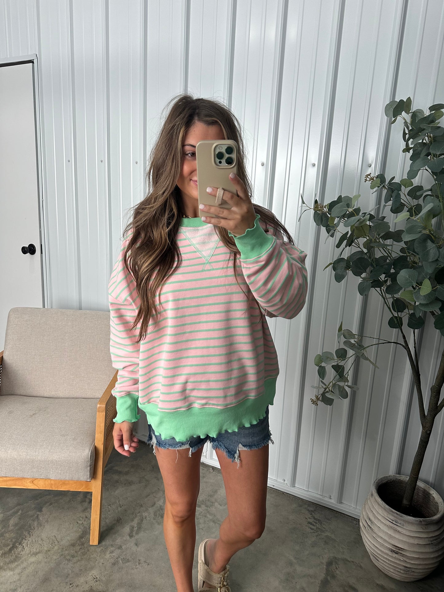 Strawberry Lime Pullover