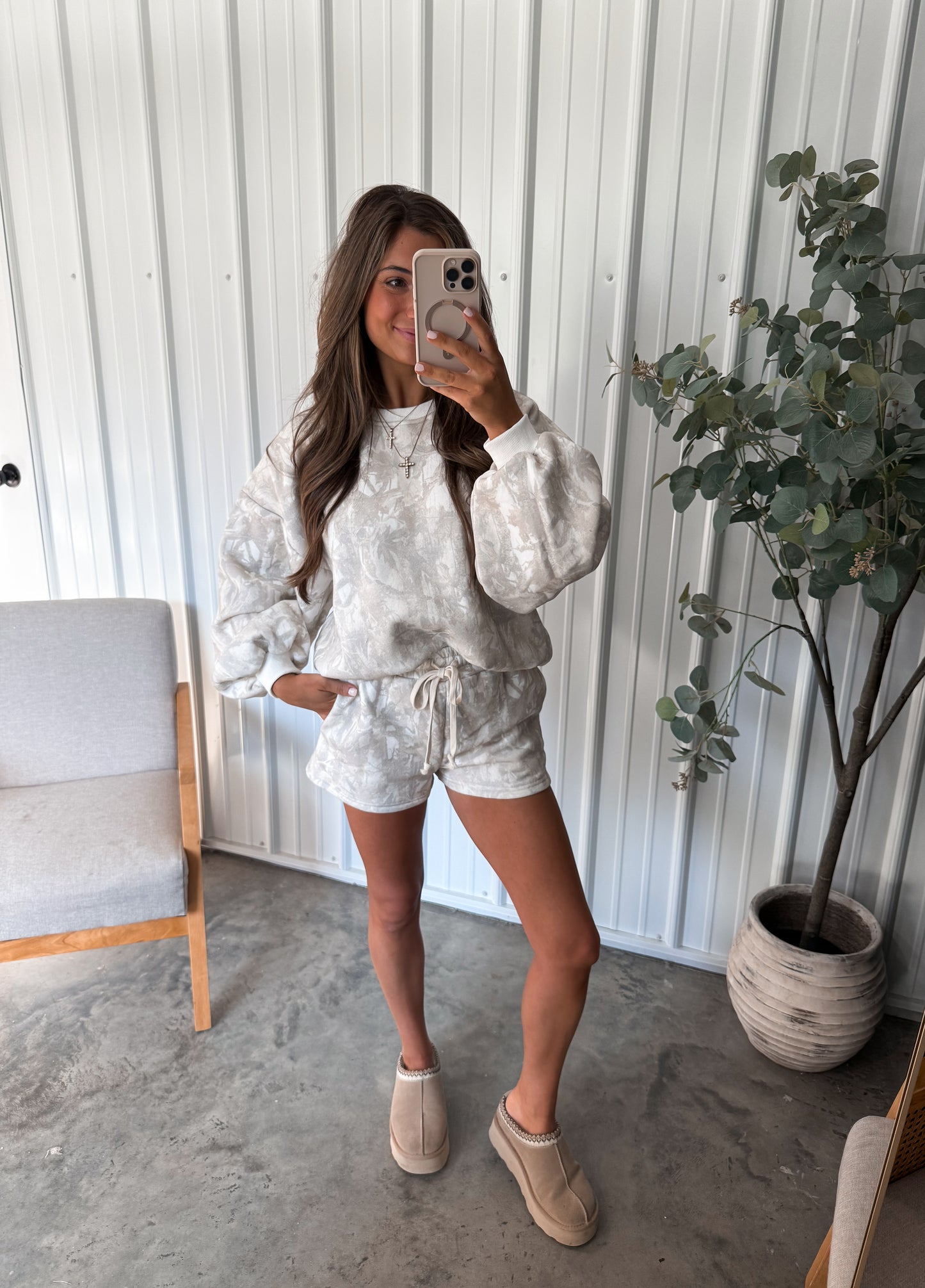 Woodland Camo Crew Neck Set