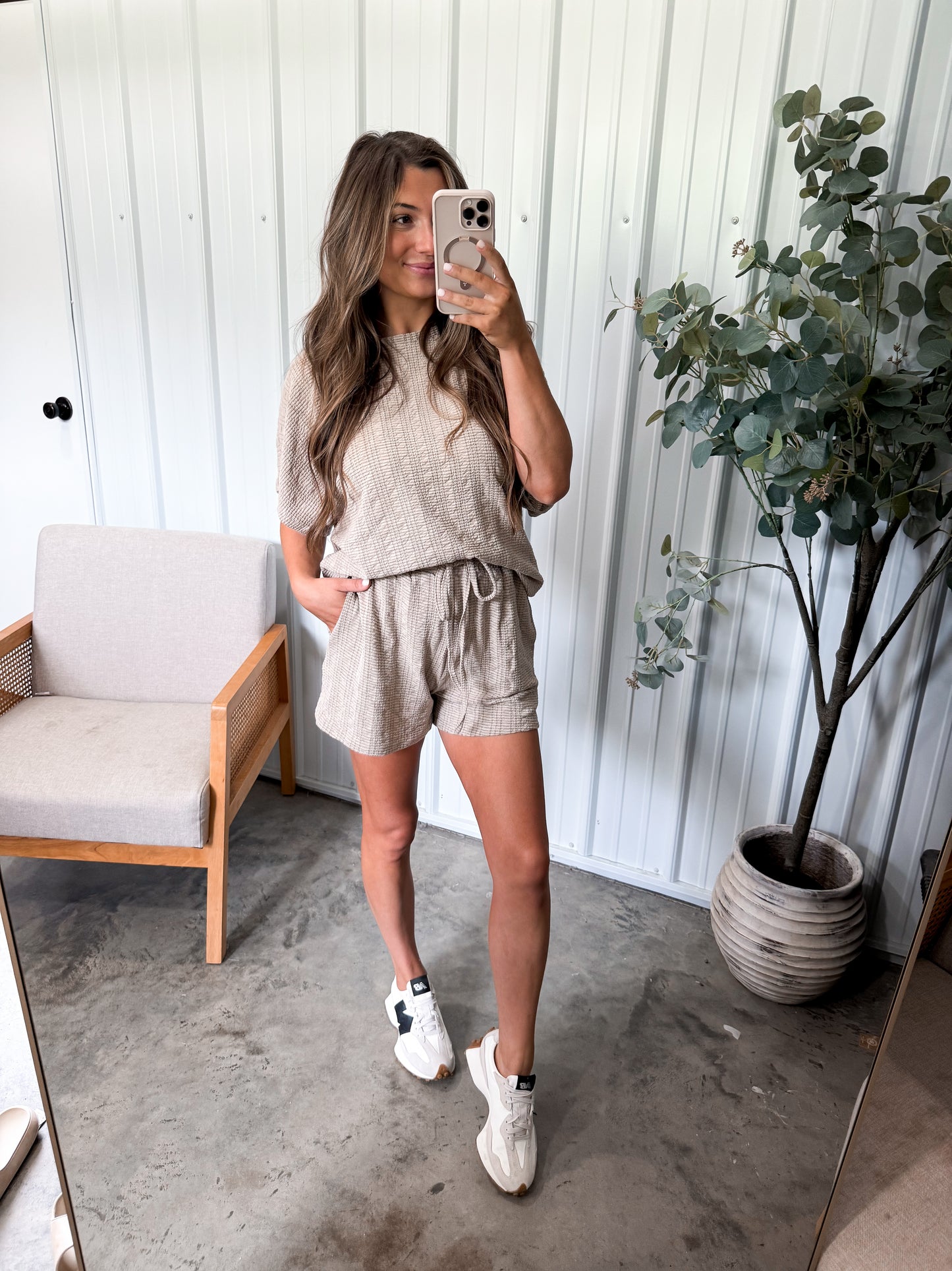 Florence Textured Set- Taupe