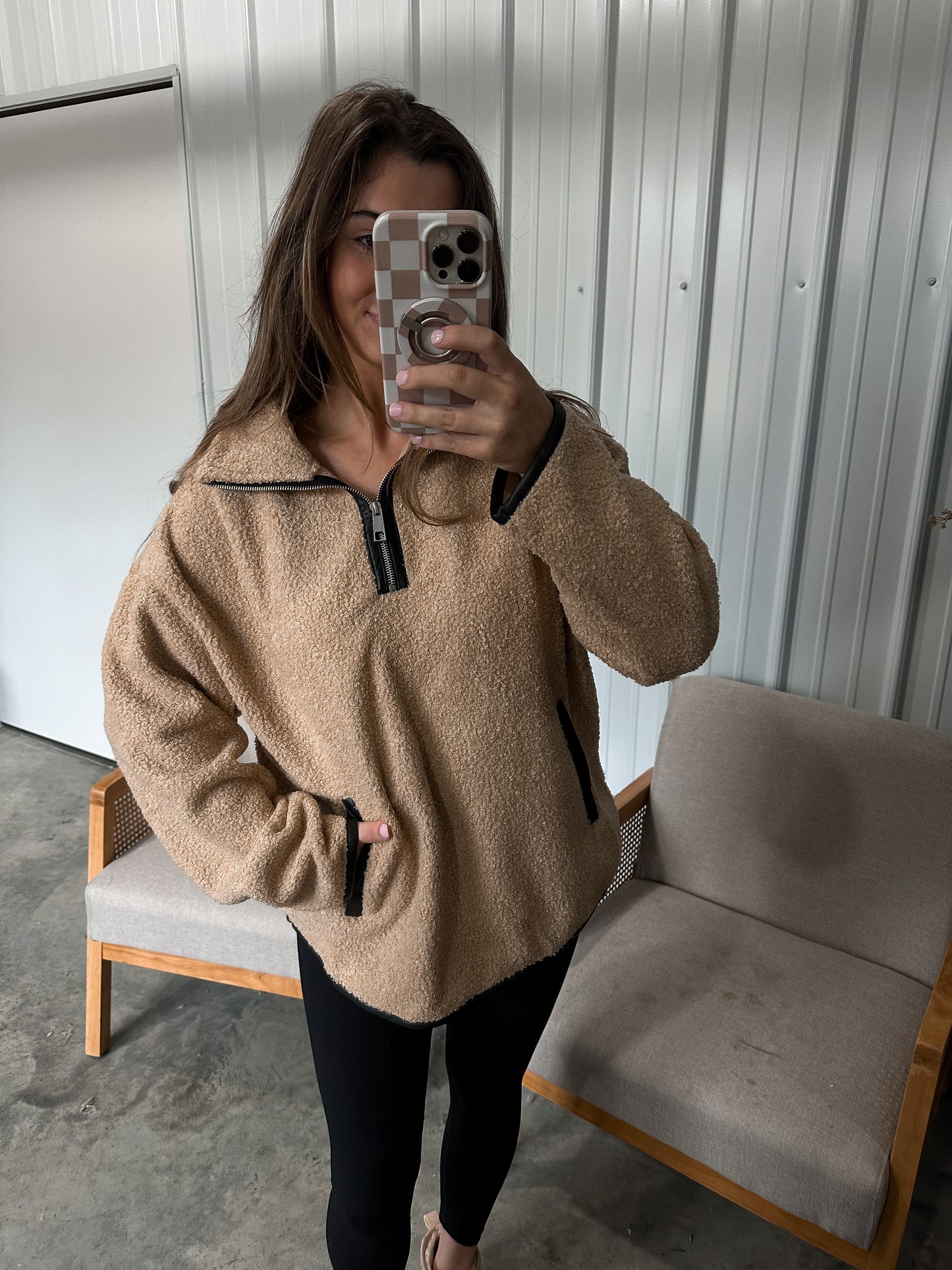 Teddy soft sherpa pullover