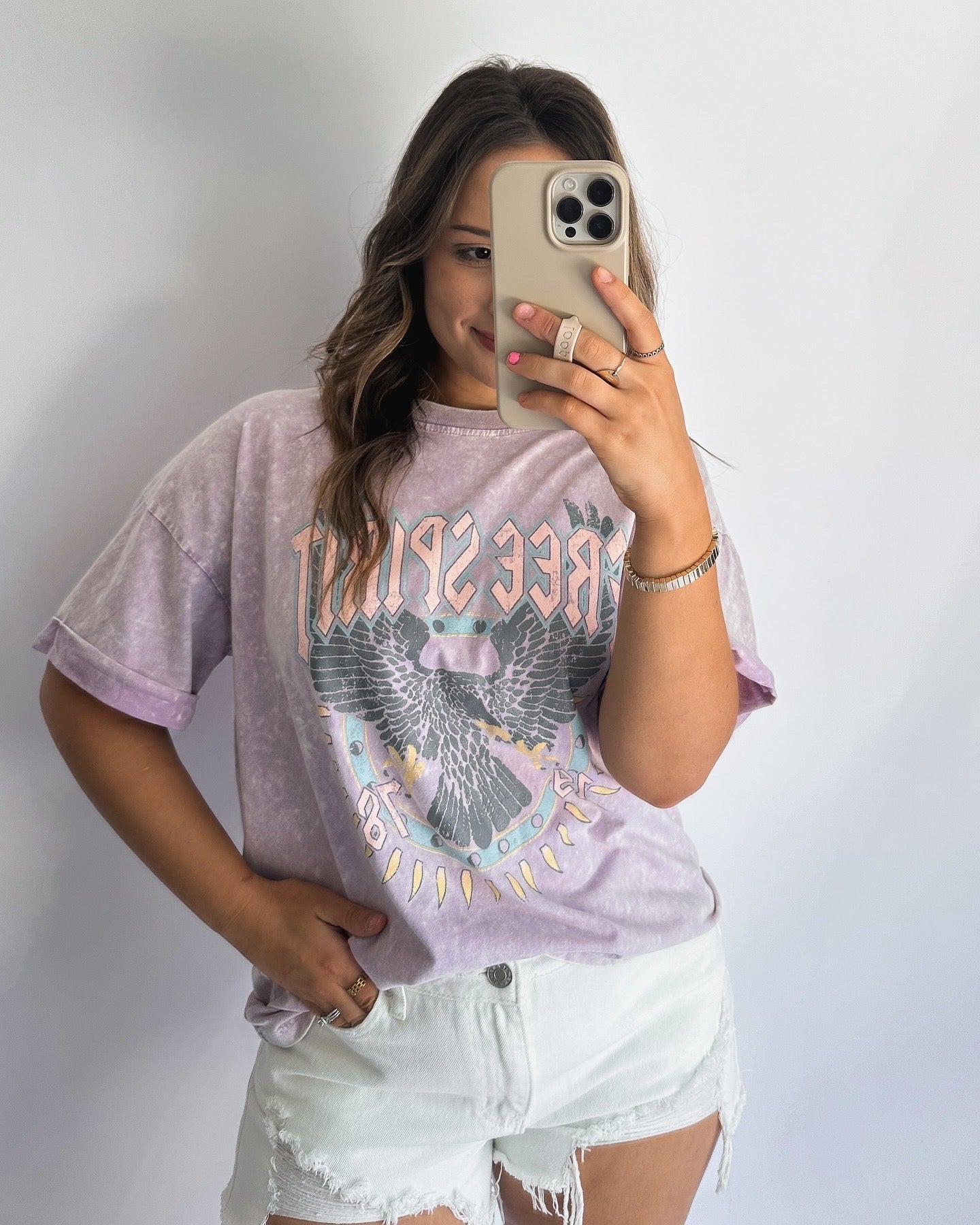 Free Spirit Lavender Graphic Tee