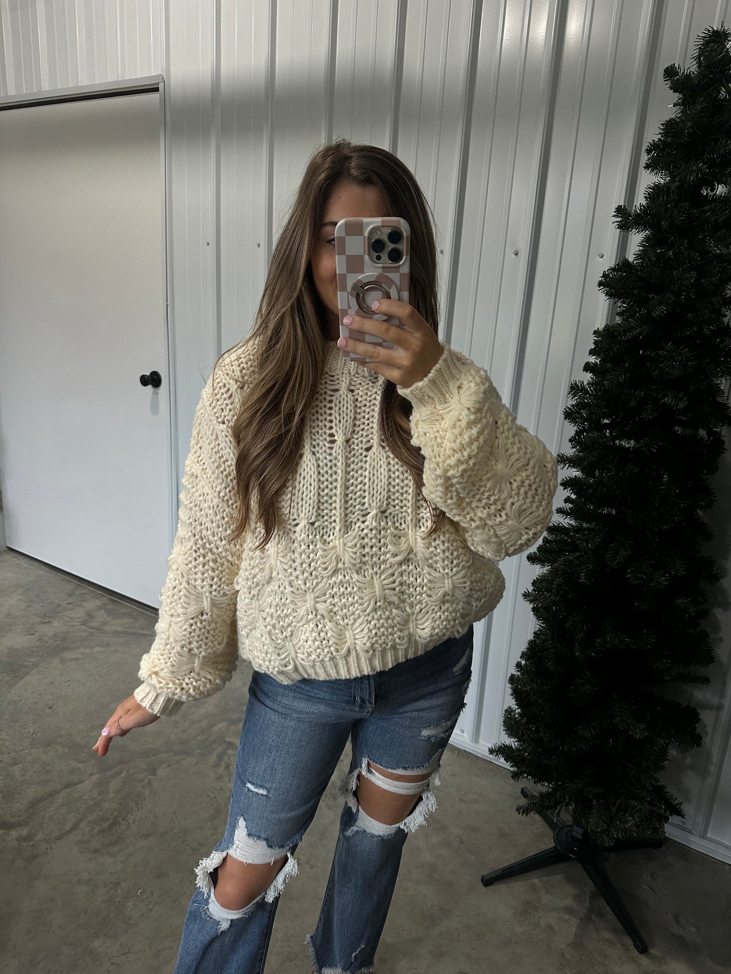 Cierra Chunky Cable Knit Sweater