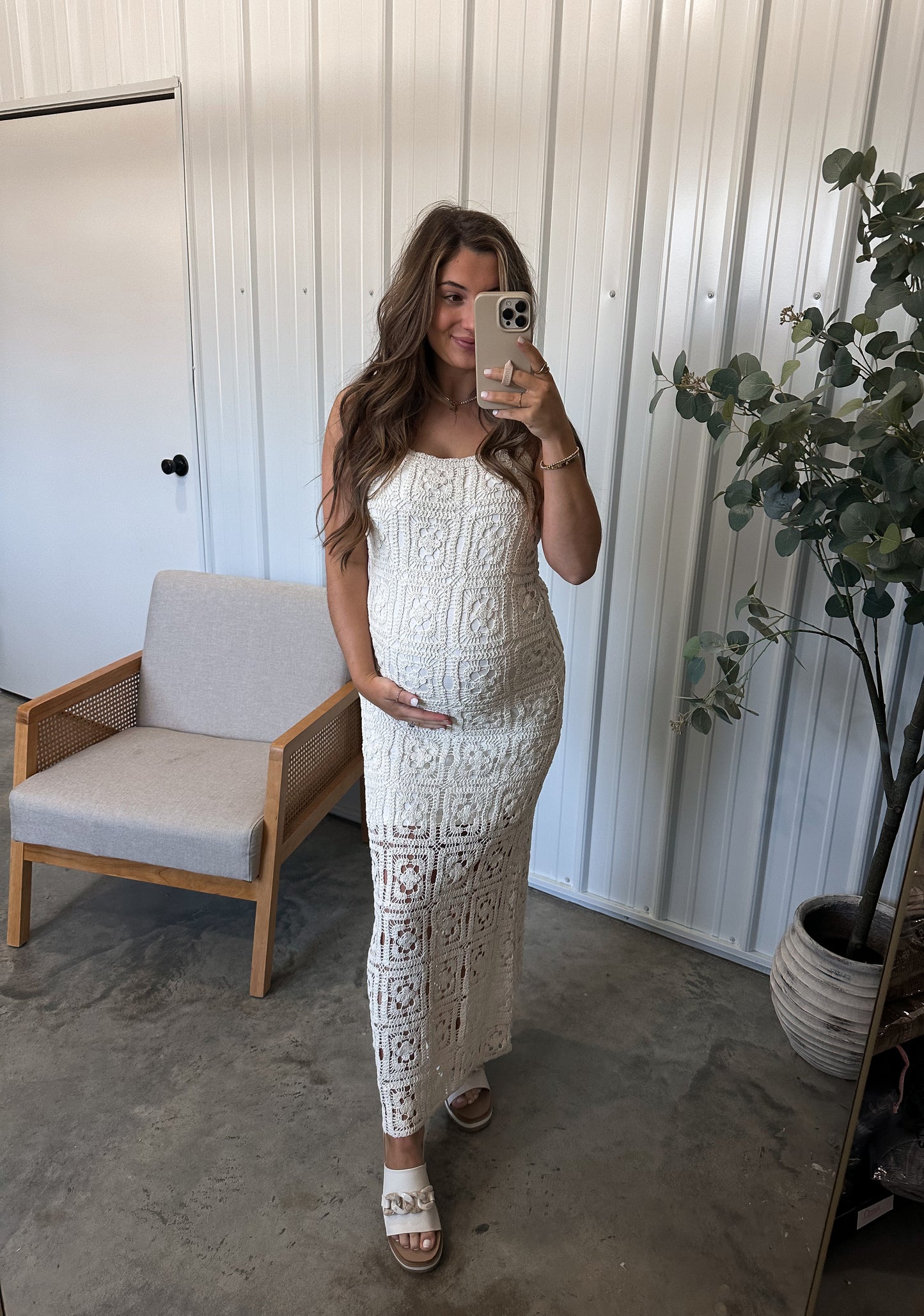 Carnation Crochet Dress