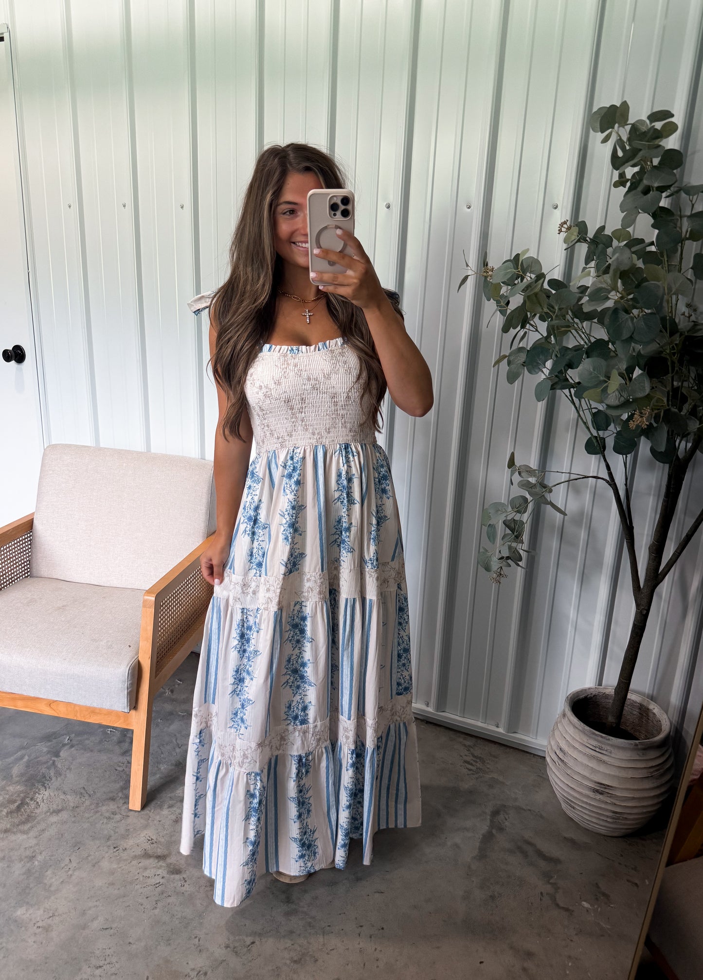 Blueberry Mocha Maxi Dress