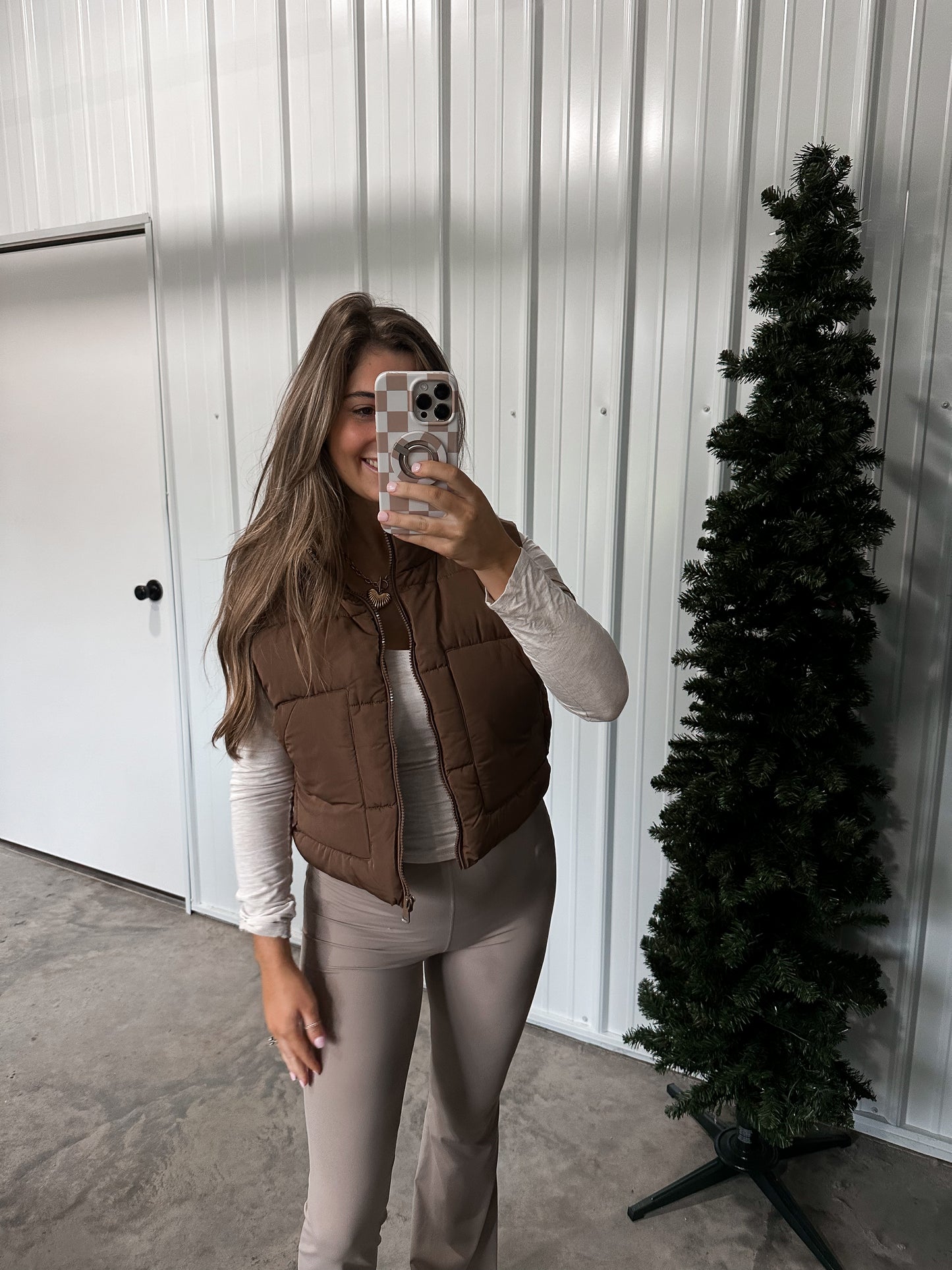 Cocoa Puffer Vest