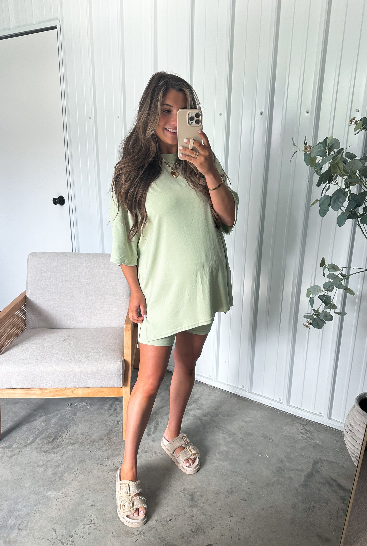 Graysyn Tunic Set- Pastel Green