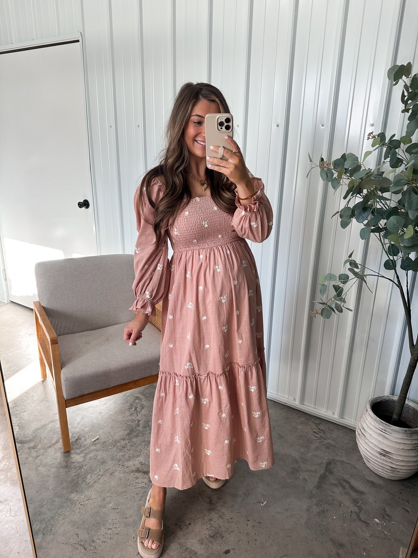 Blushing Midi Dress