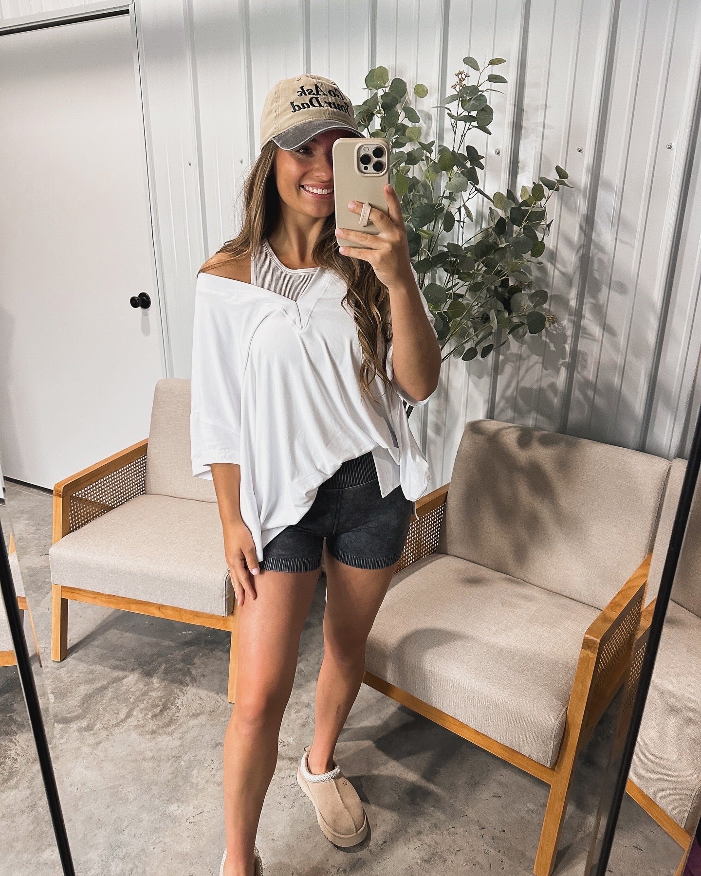 "Go Ask your dad" two toned ballcap