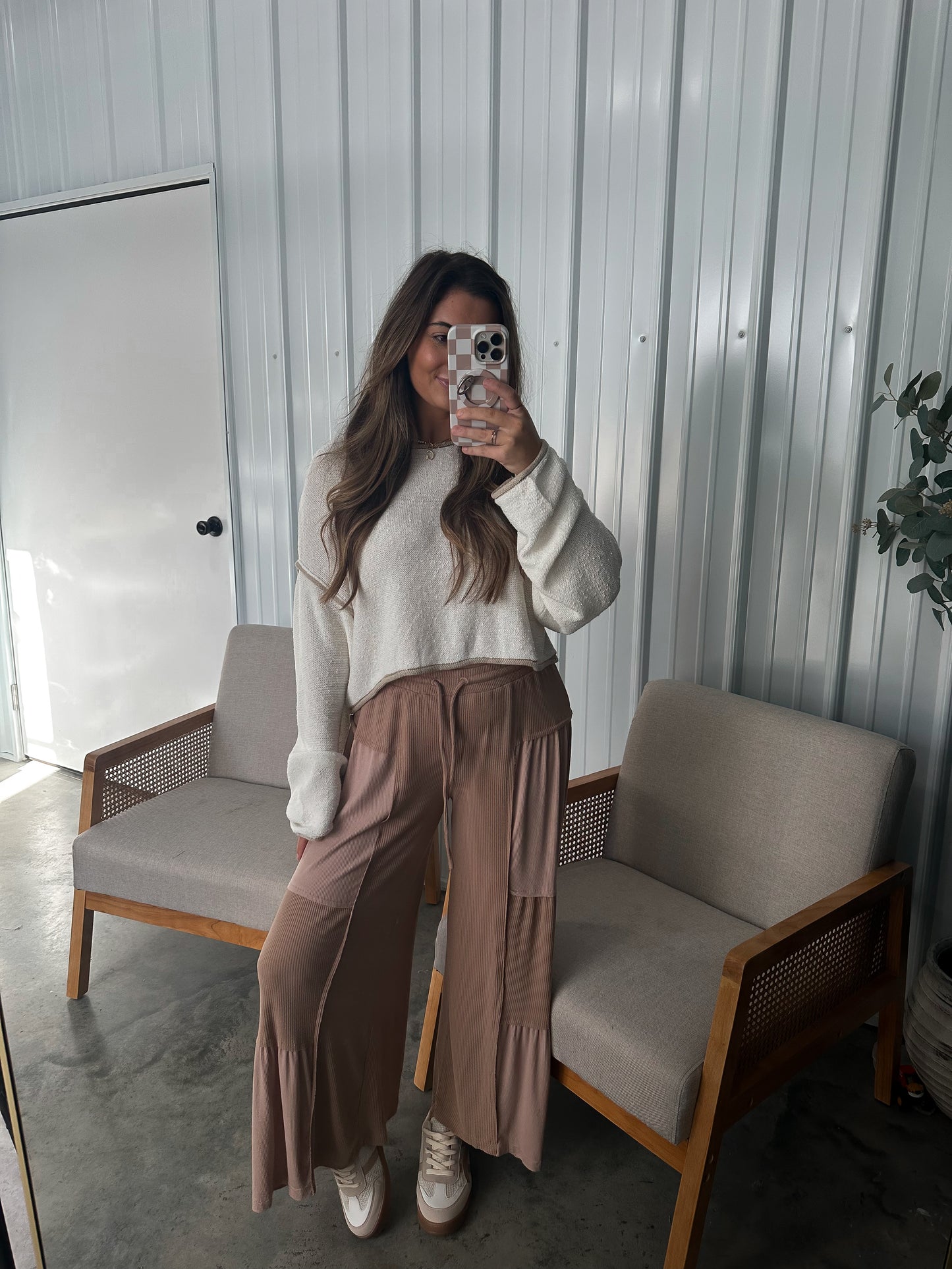 Taren Tiered Pant - Chocolate