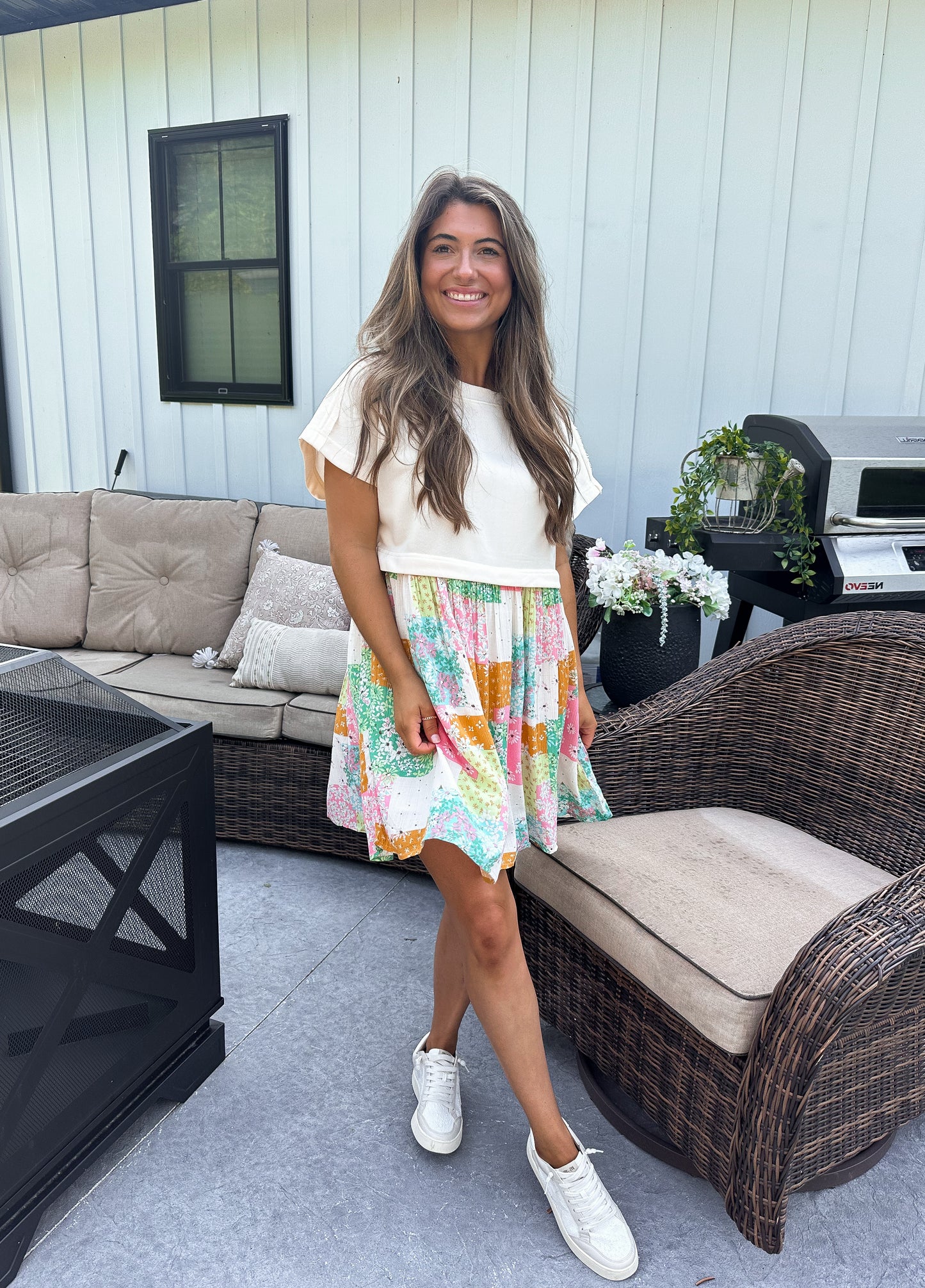 Patch Work Tee Dress *restock!