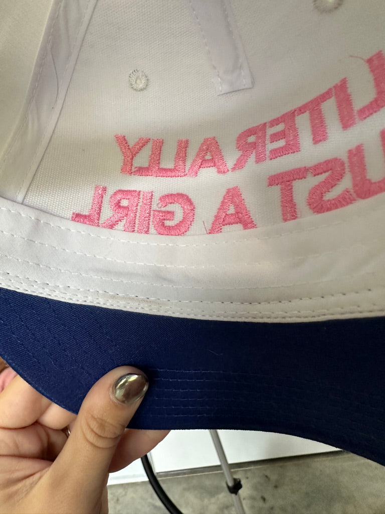 Literally Just A Girl Hat **LIGHTLY LOVED**
