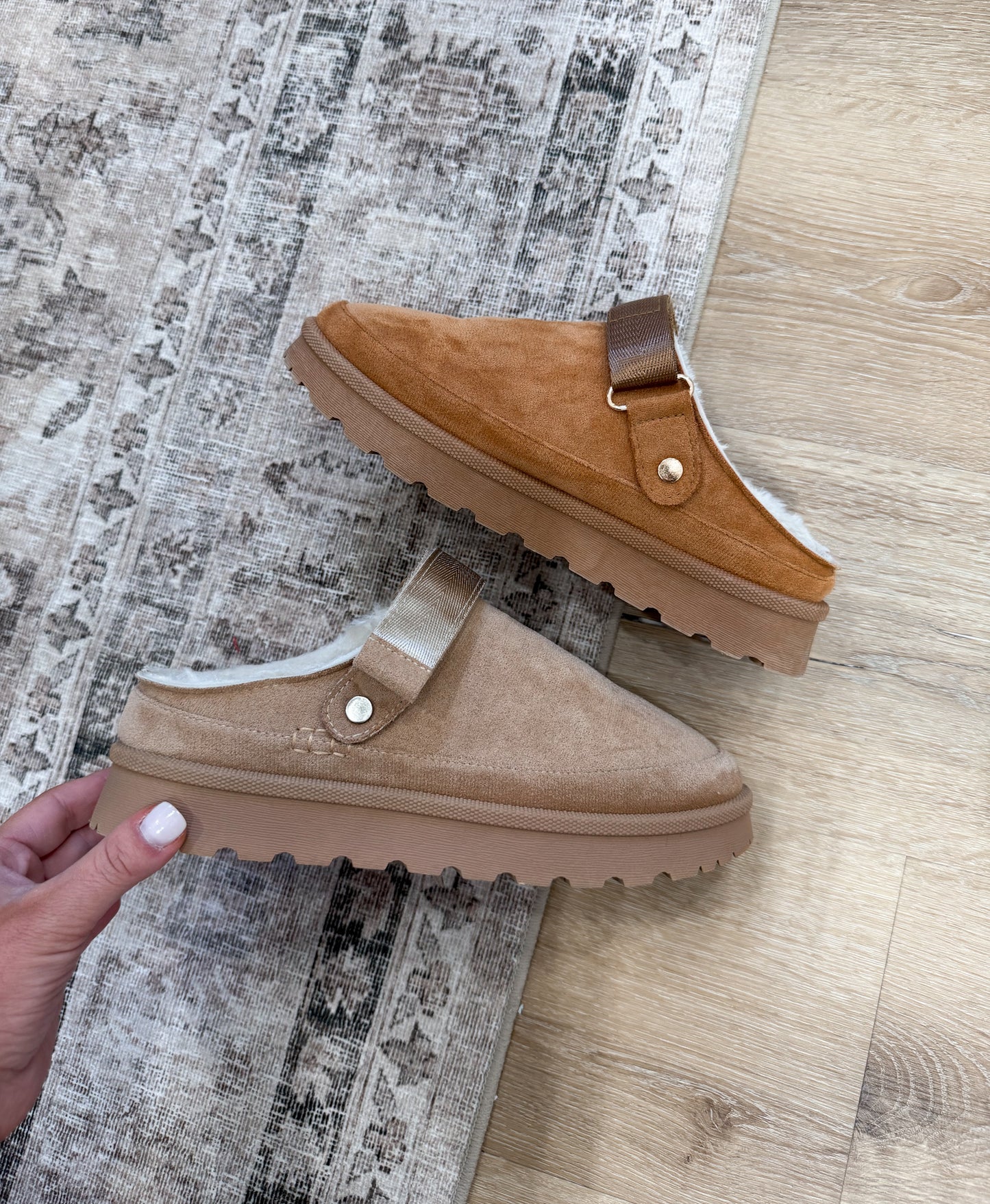 Slingback Clog Mule- chestnut brown