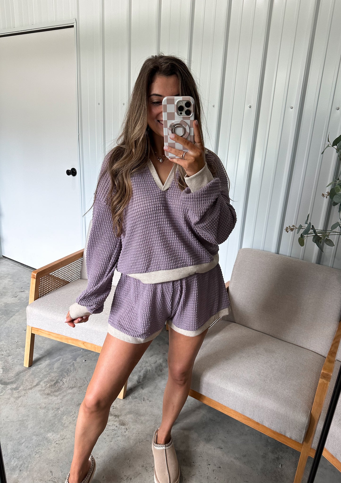 Laken Waffle knit Two Piece Set