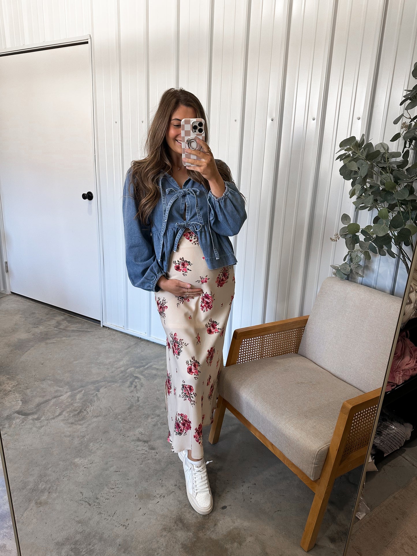 Natelli Floral Maxi Skirt
