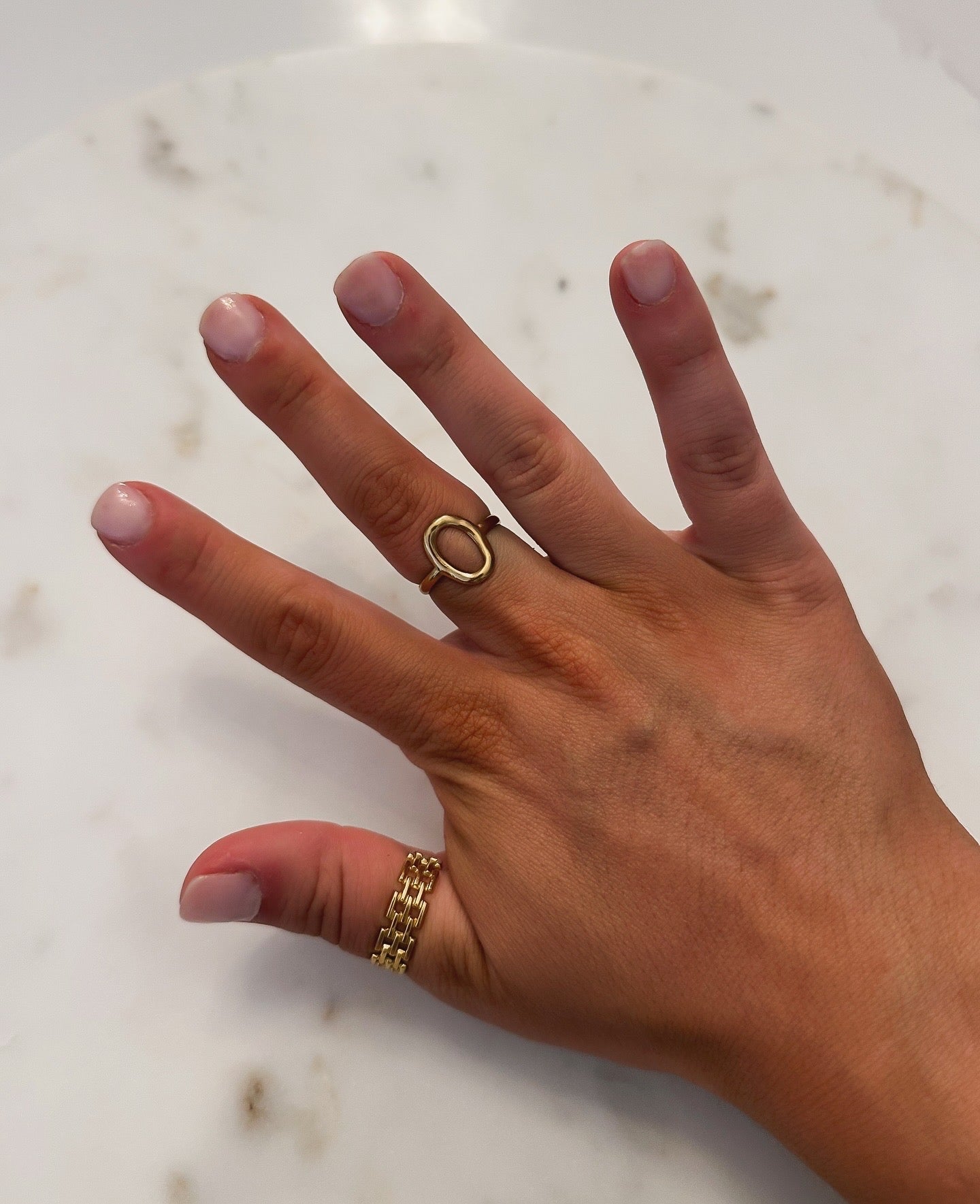 Adjustable Gold Rings - waterproof