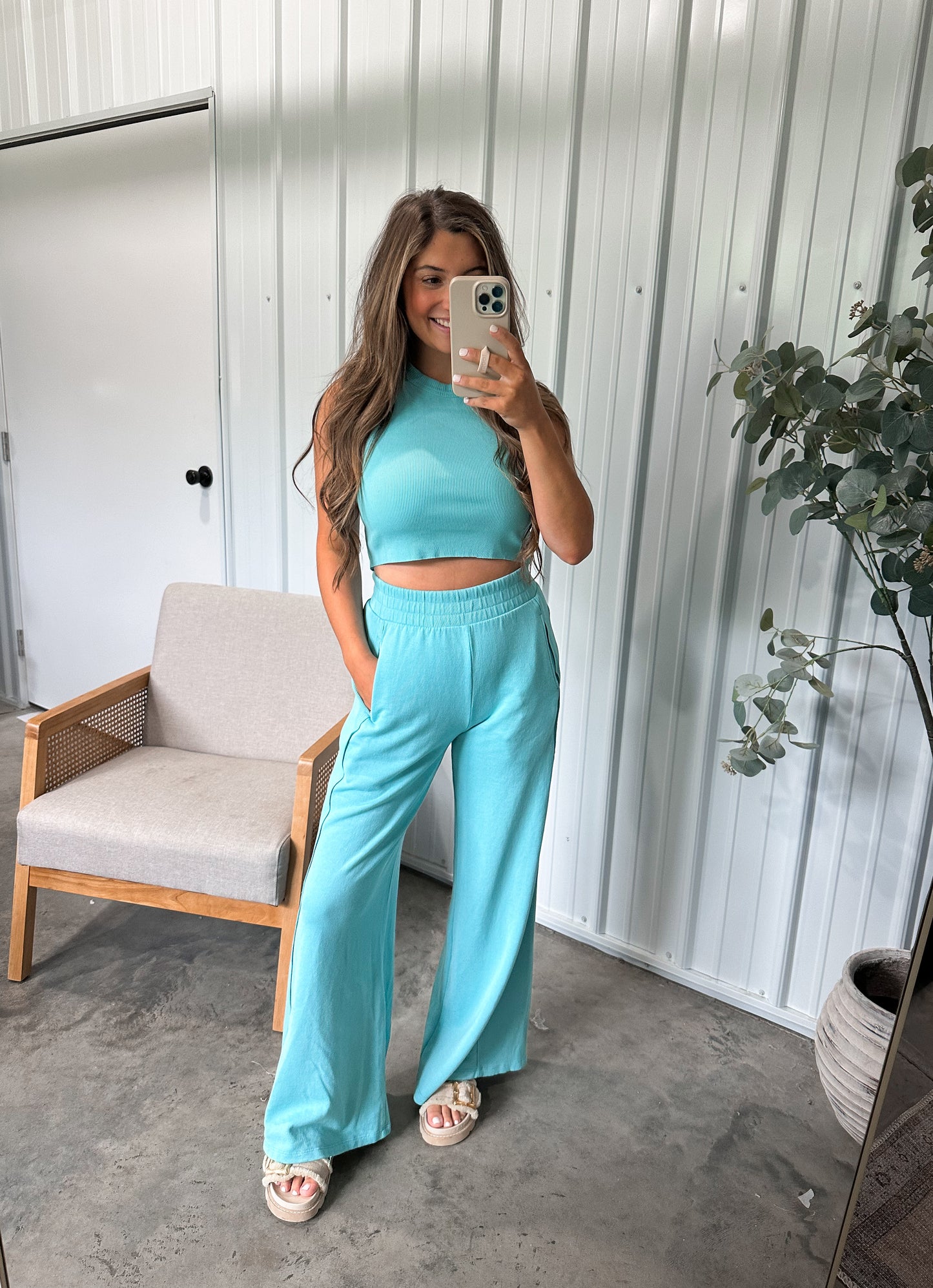 Halsey Set- Bright Aqua