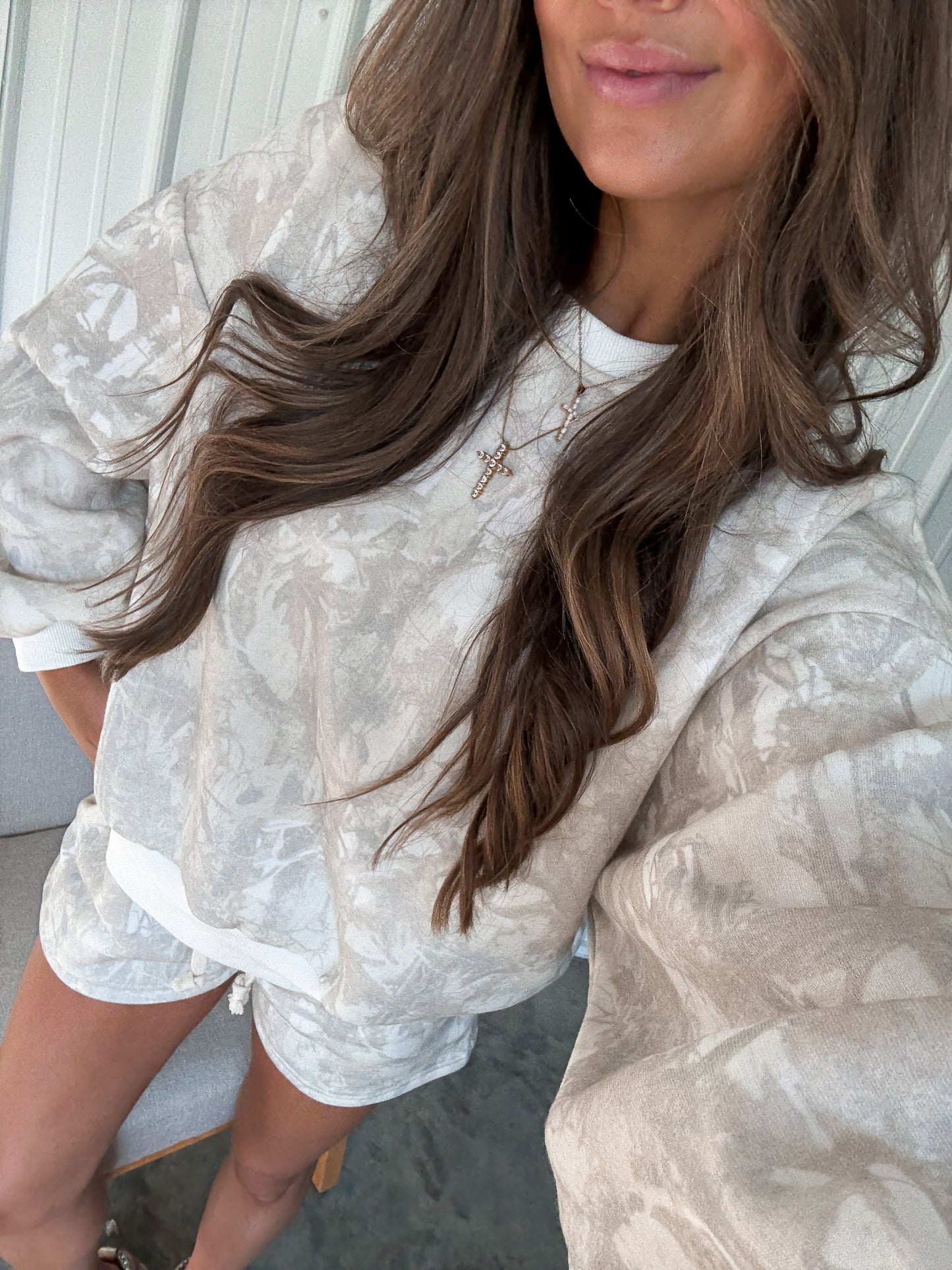 Woodland Camo Crew Neck Set