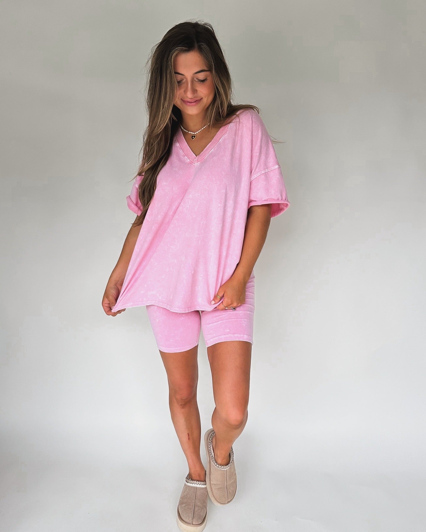 Hot Shot Shortie Set- Pink **LIGHTLY LOVED**