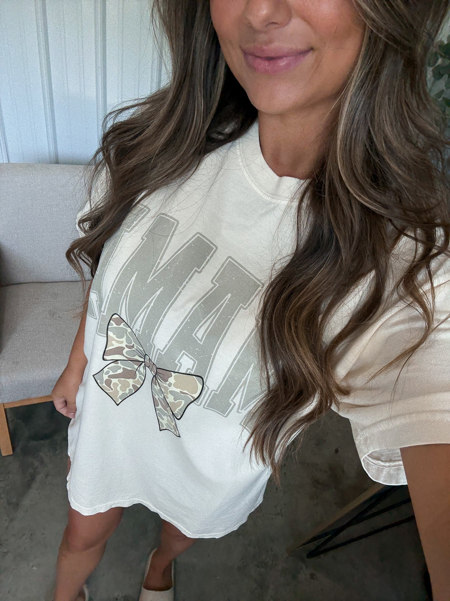 Camo Coquette Mama Tee