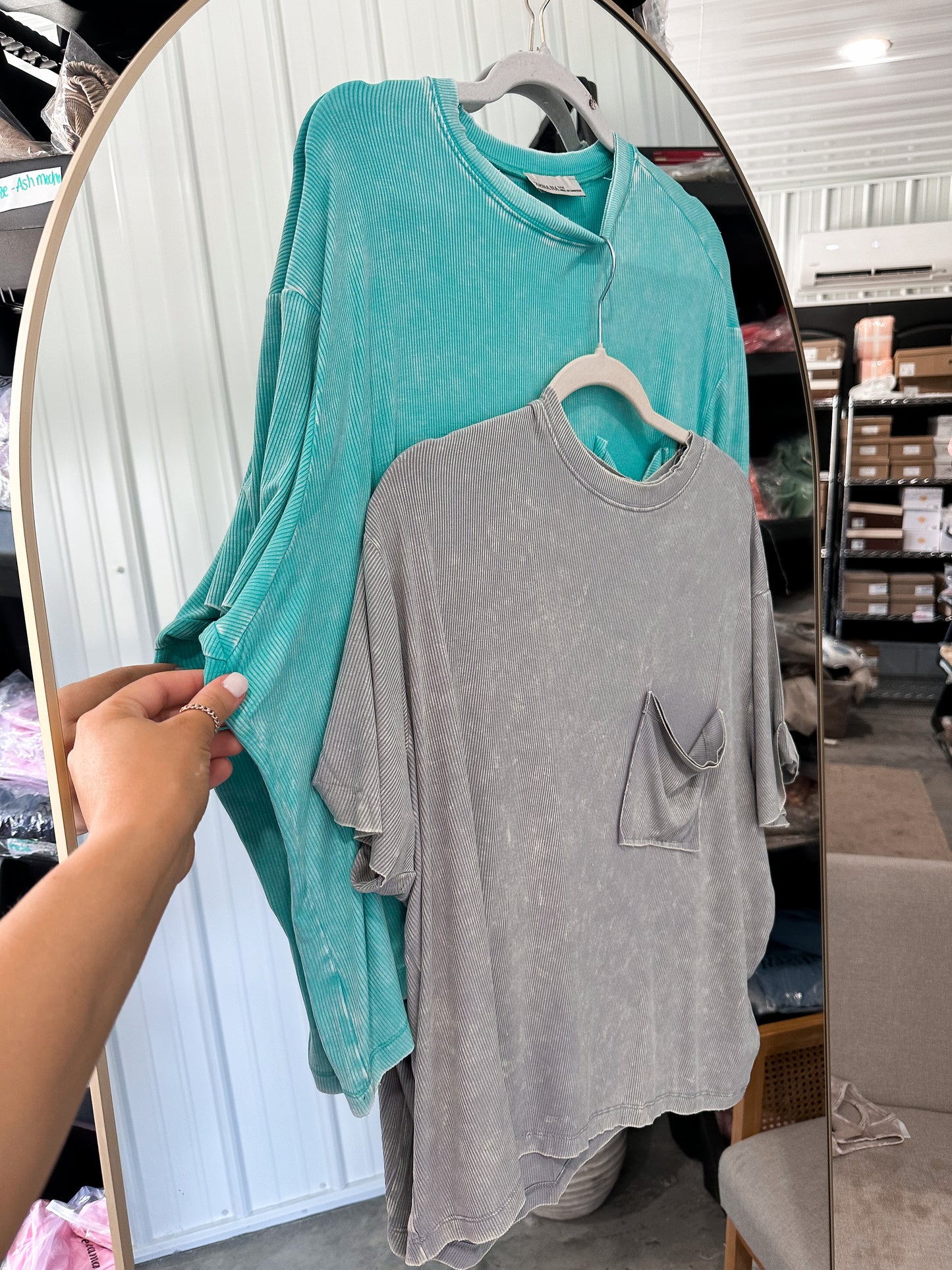 Droopy pocket tee - Sleet