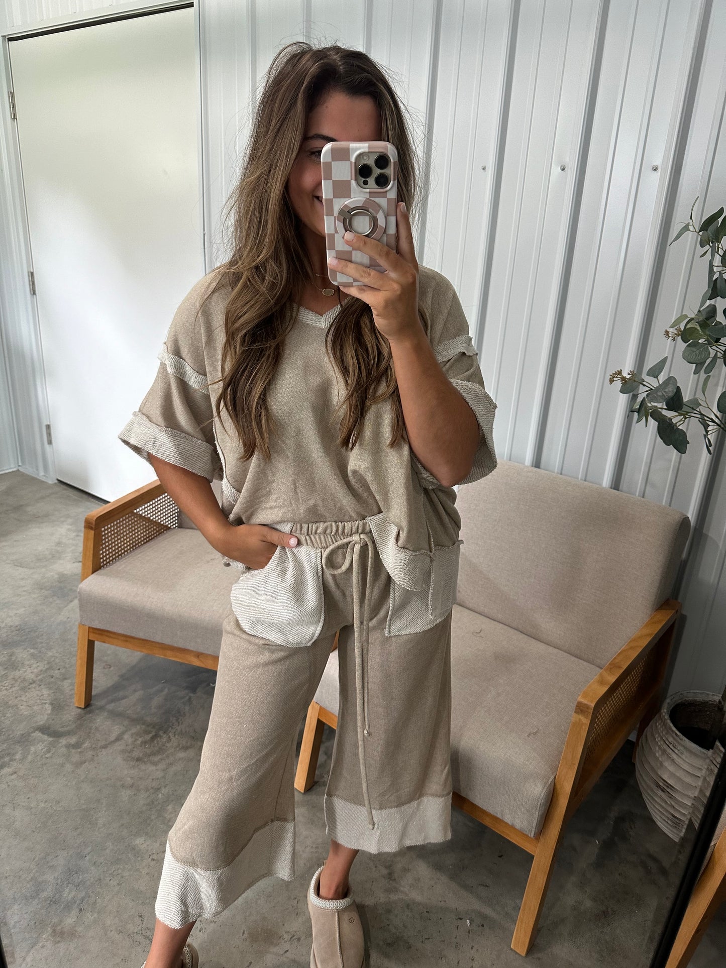 Georgia Pant Set - taupe