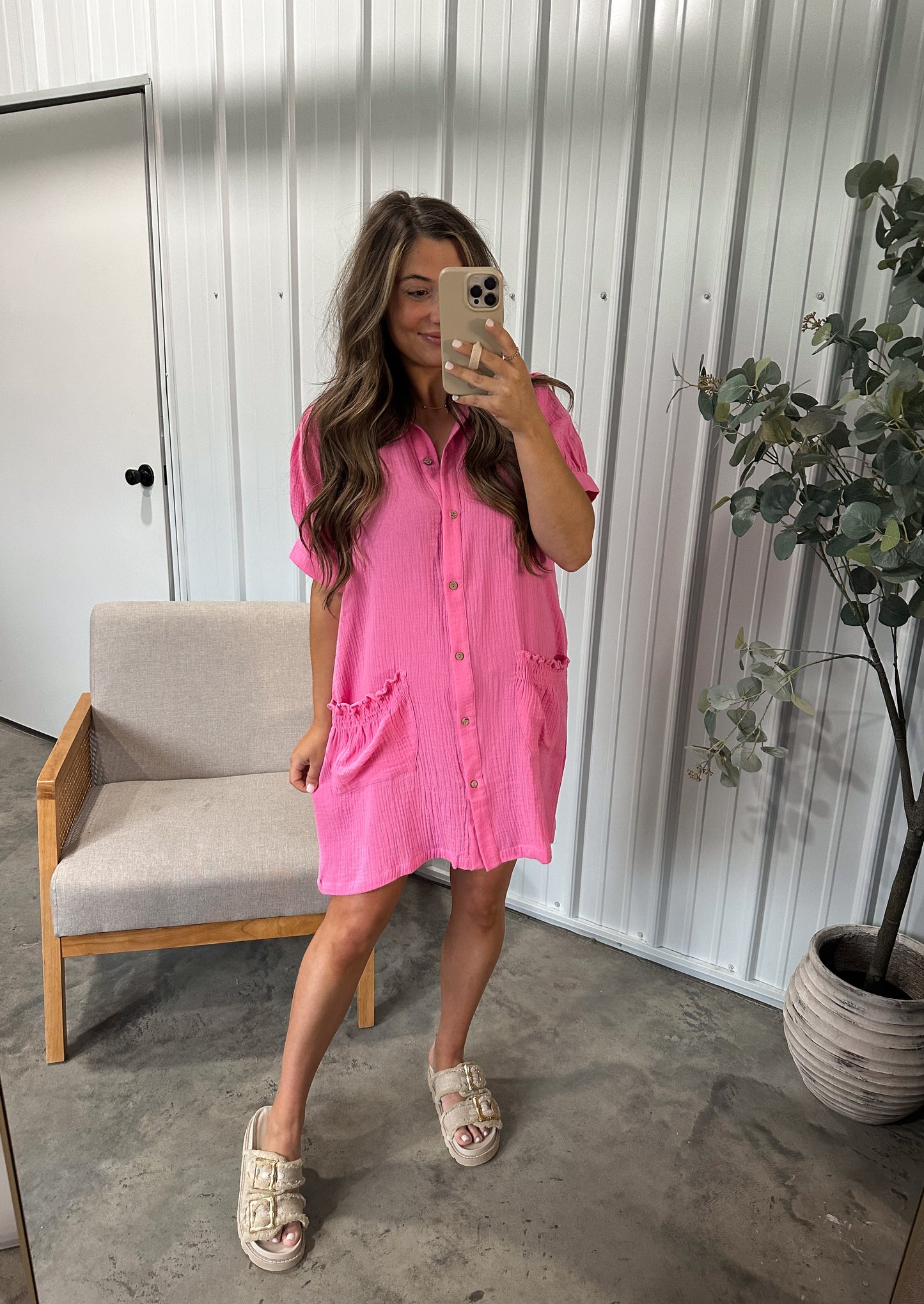 Bubblegum Ruffle Dress