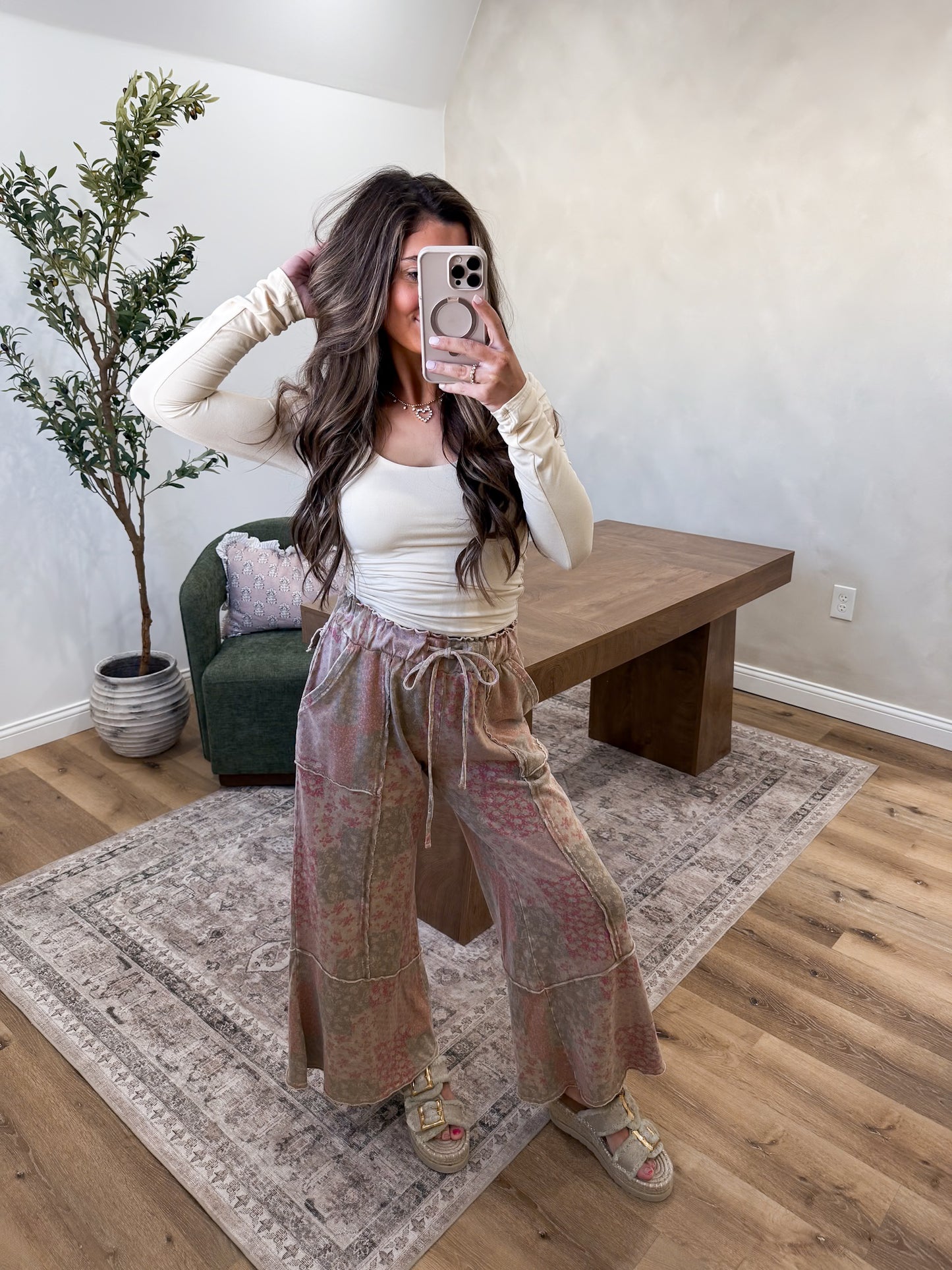Double Layered Rayon Long Sleeve - butter