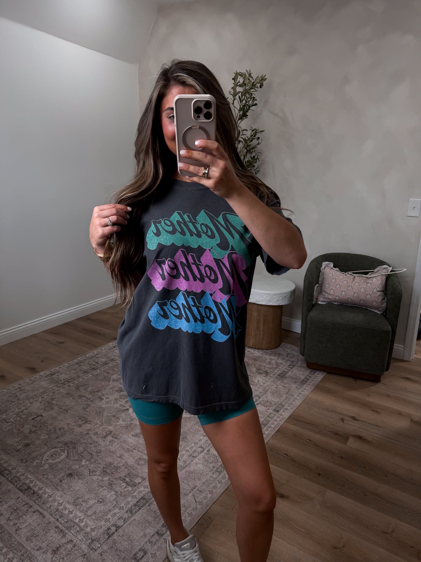 Mother Multi-Colorful Tee - pepper