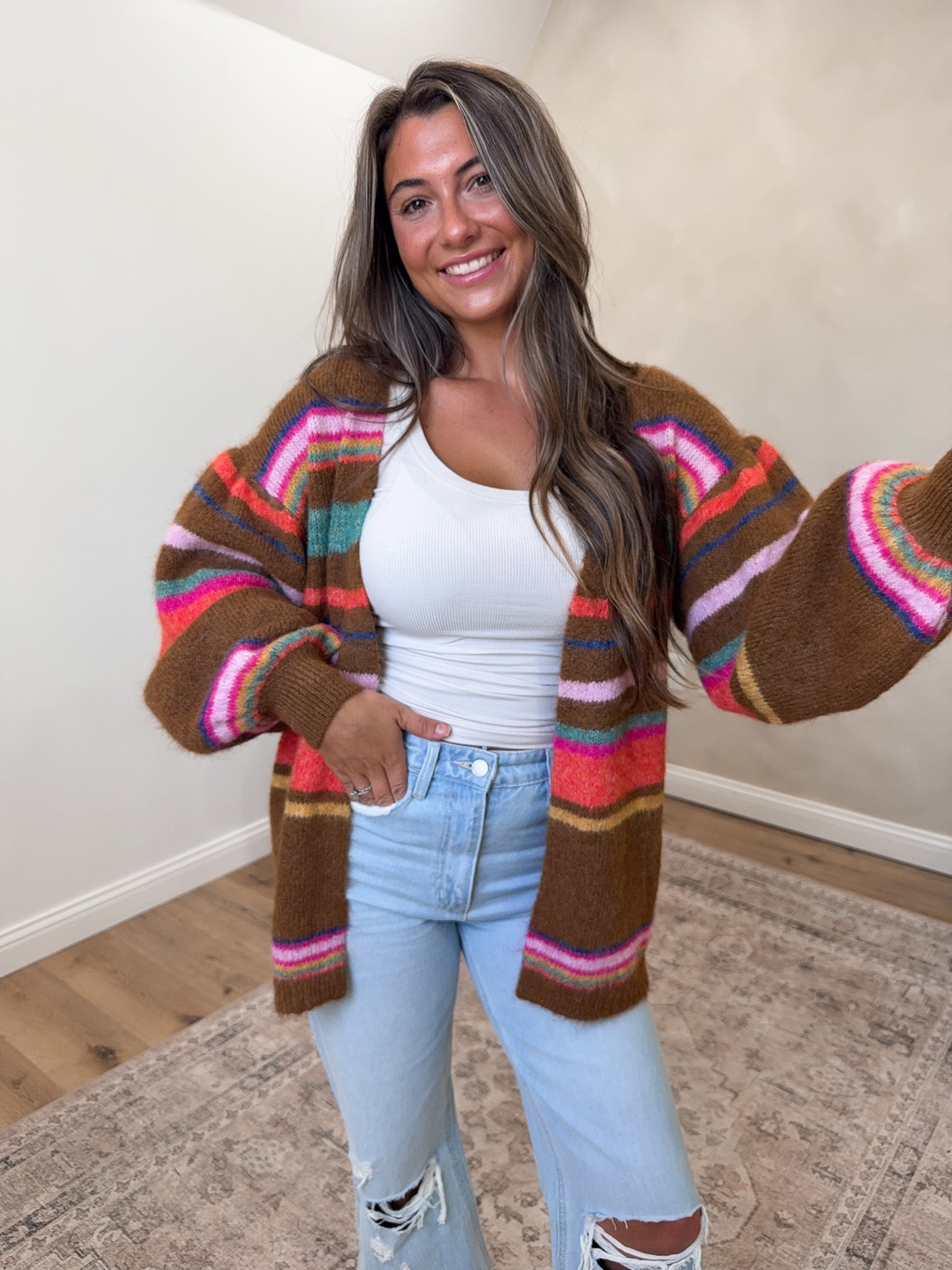 Ribbed Boat Neck Long Sleeve - sand beige