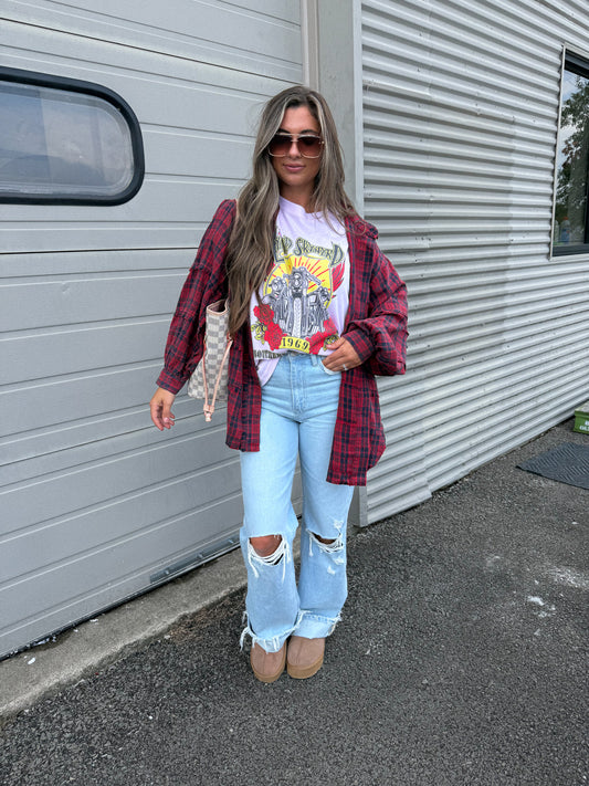 Lynard Skynyrd Graphic Tee - petal