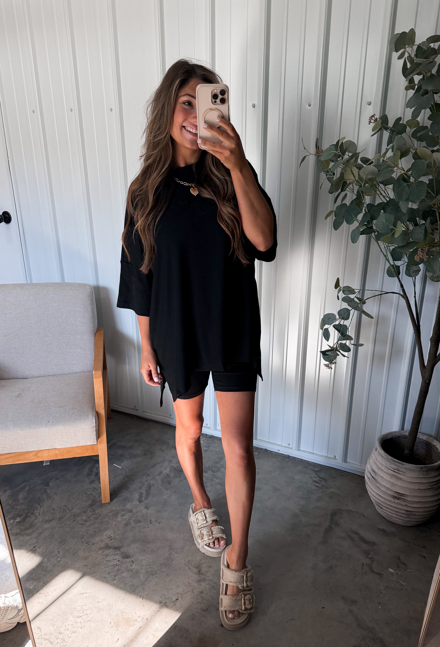 Graysyn Tunic Set- Black