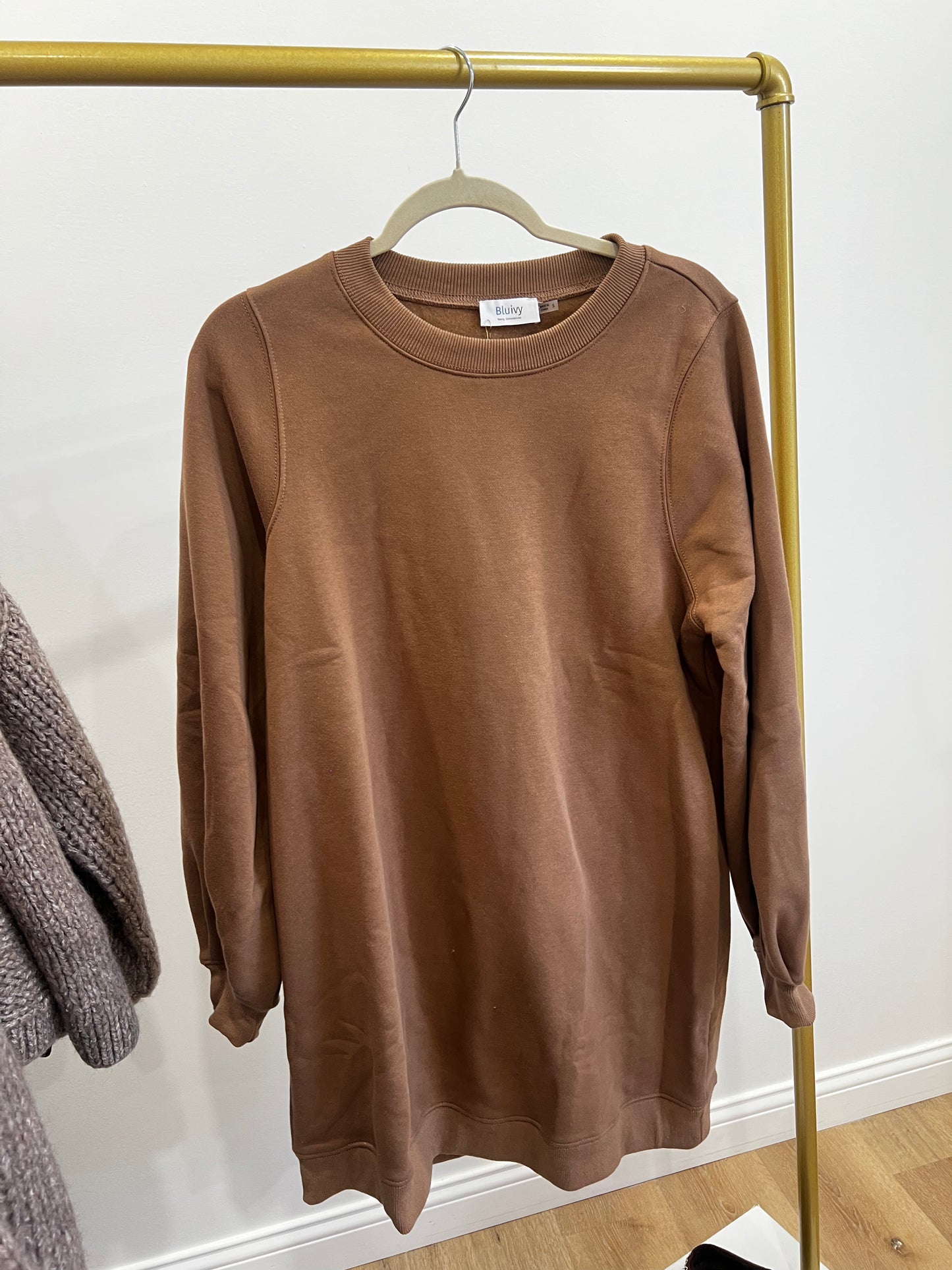 Brown Pullover Dress