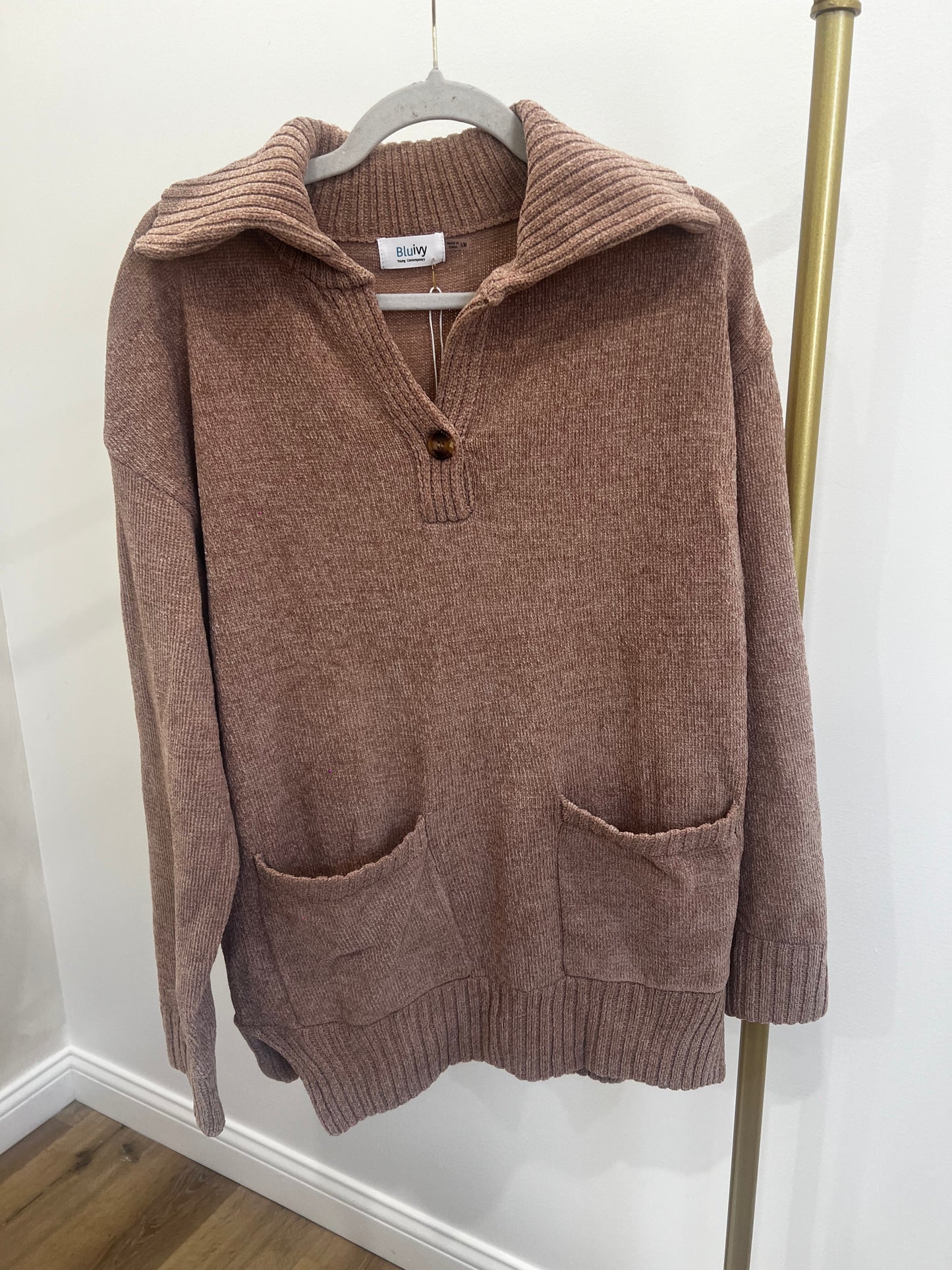 Oversized Brown Pullover
