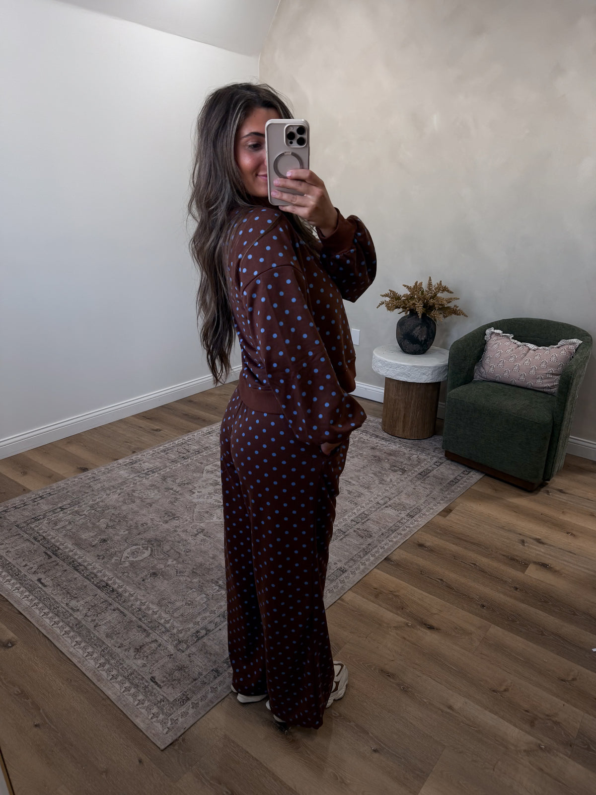 Match Point Polka Dot Set - brown