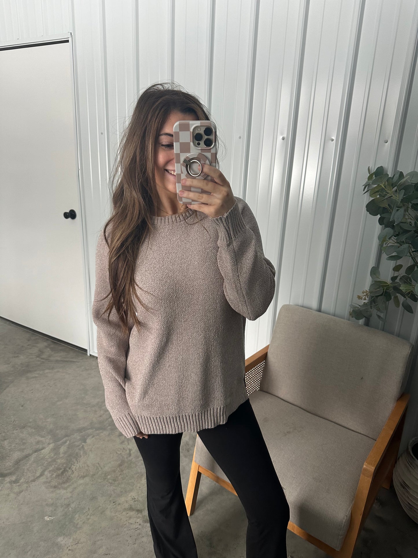 Christina Sweater - Heather Mocha