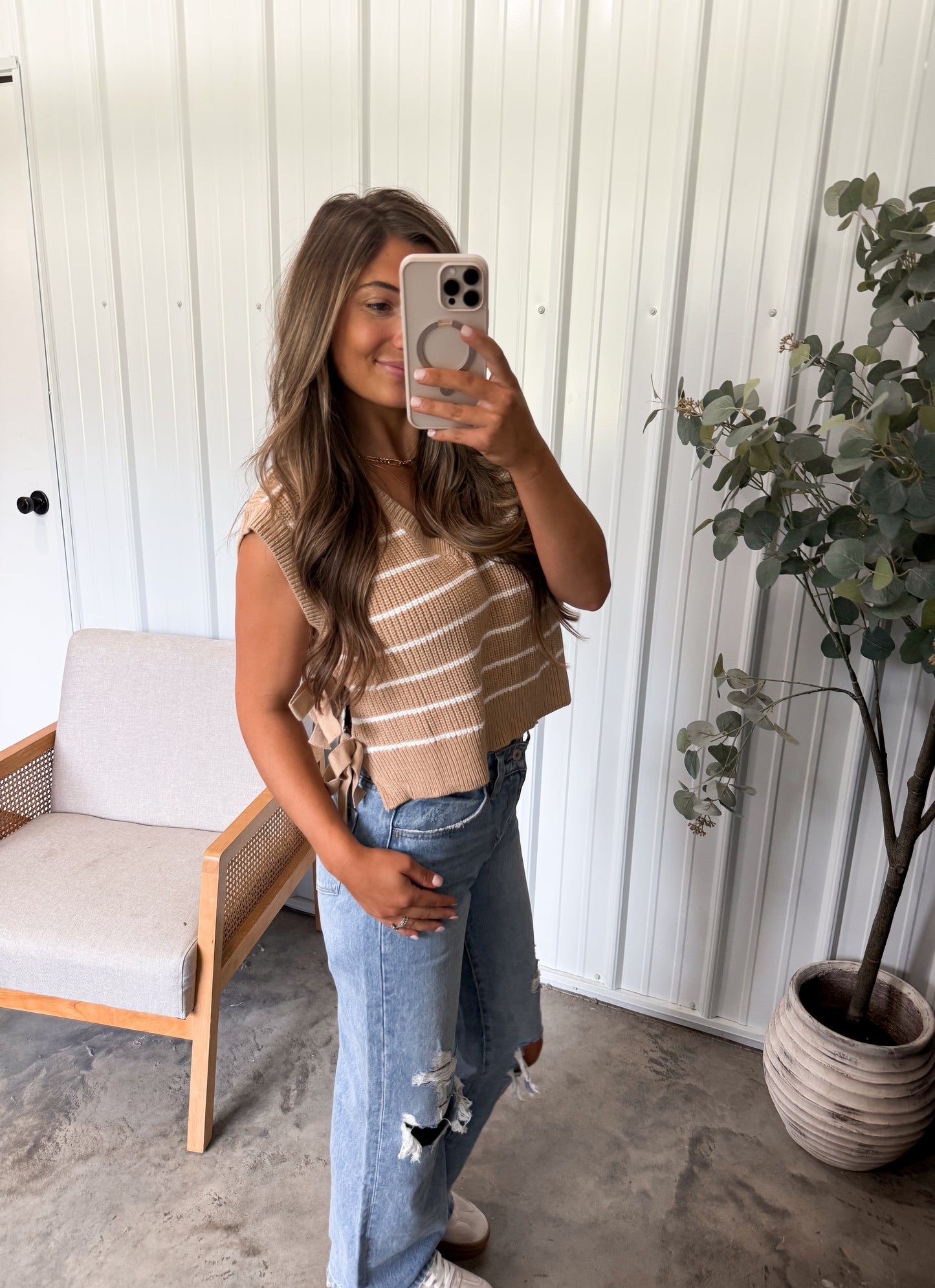 Brielle Side Tie Sweater